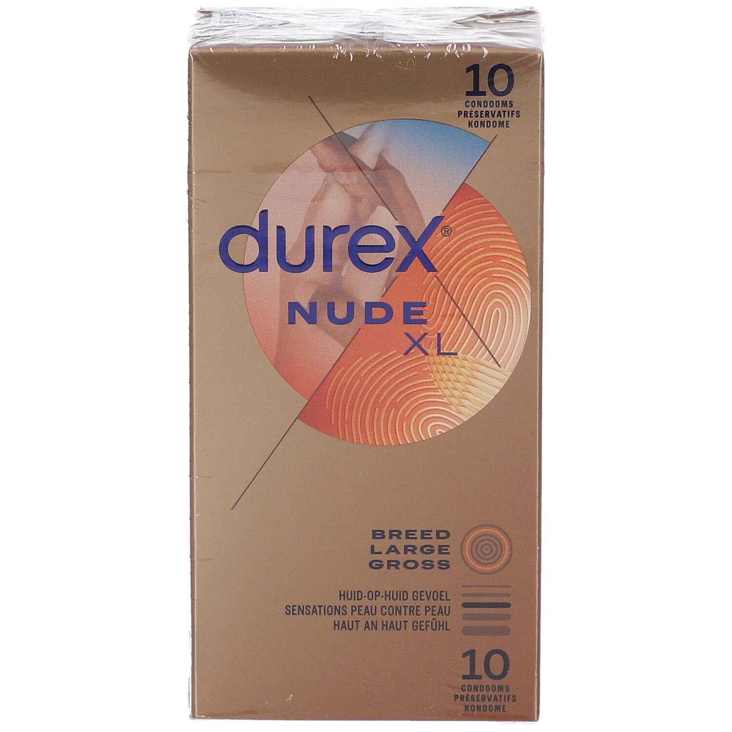 durex® Nude XL Préservatifs Sensation Peau contre Peau