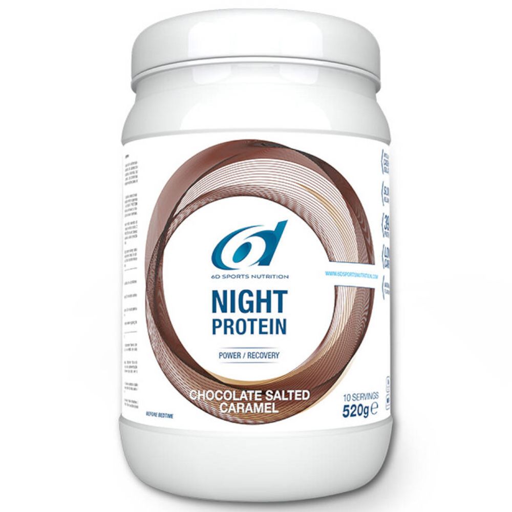 6D Sports Nutrition Night Protein Chocolat caramel au beurre salé