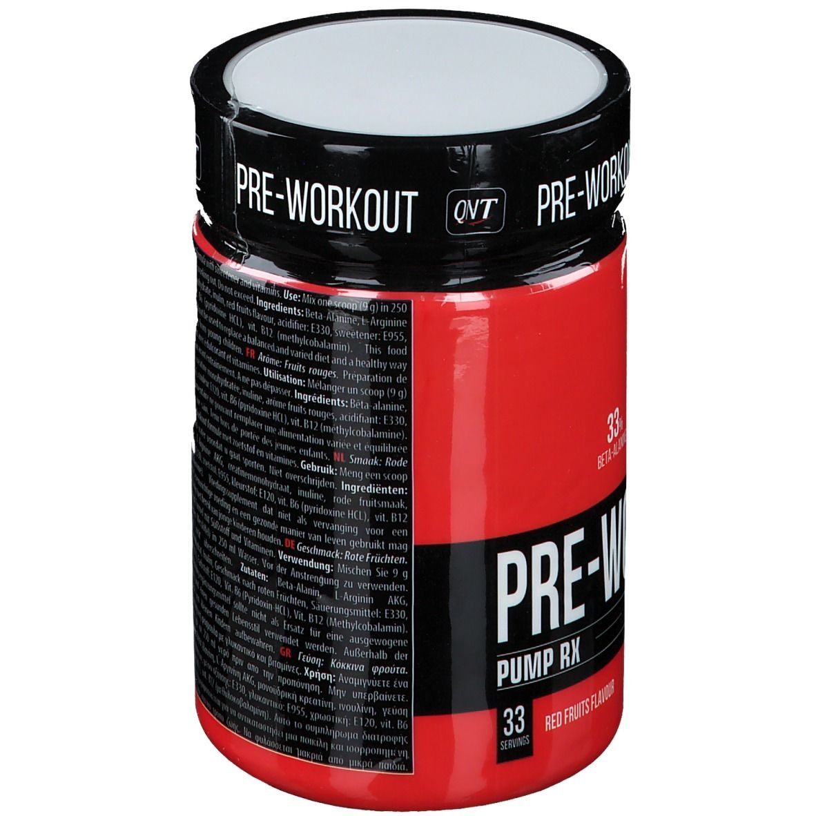 QNT PREWORKOUT Extra Concentrated Fruites Rouges 300 g Redcare Pharmacie