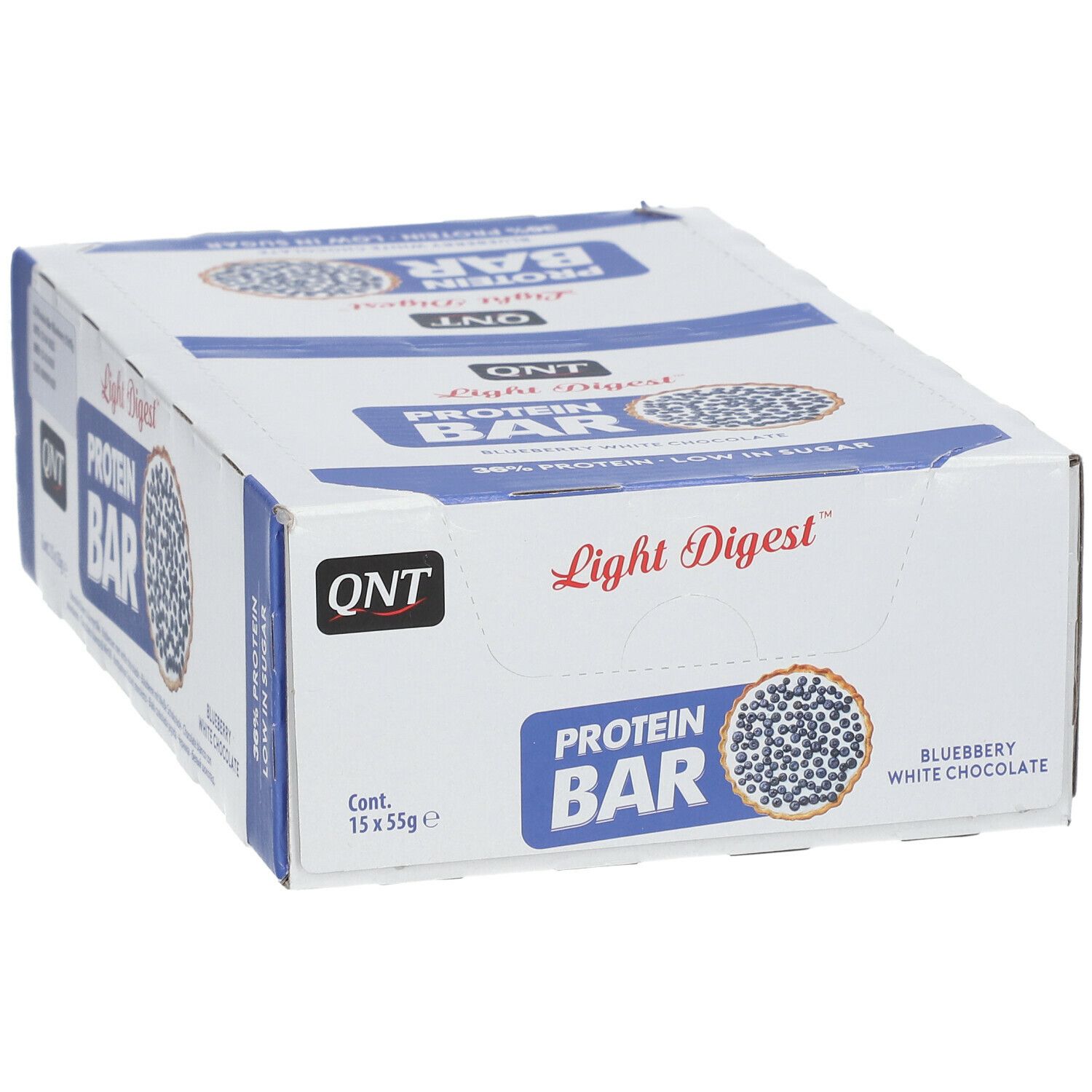 QNT Barres protéinées myrtille chocolat blanc