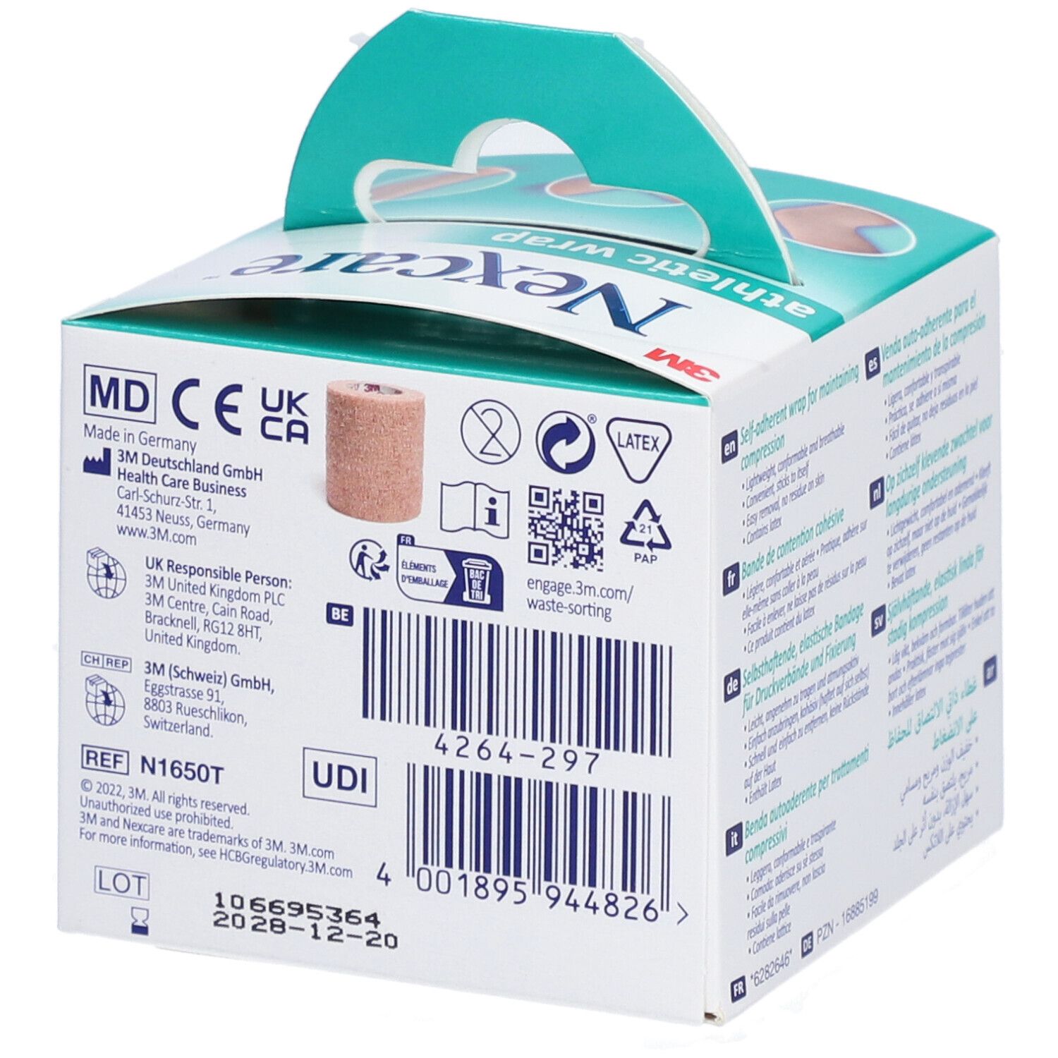 3M Nexcare Athletic Wrap 5cm x 2,3m Beige