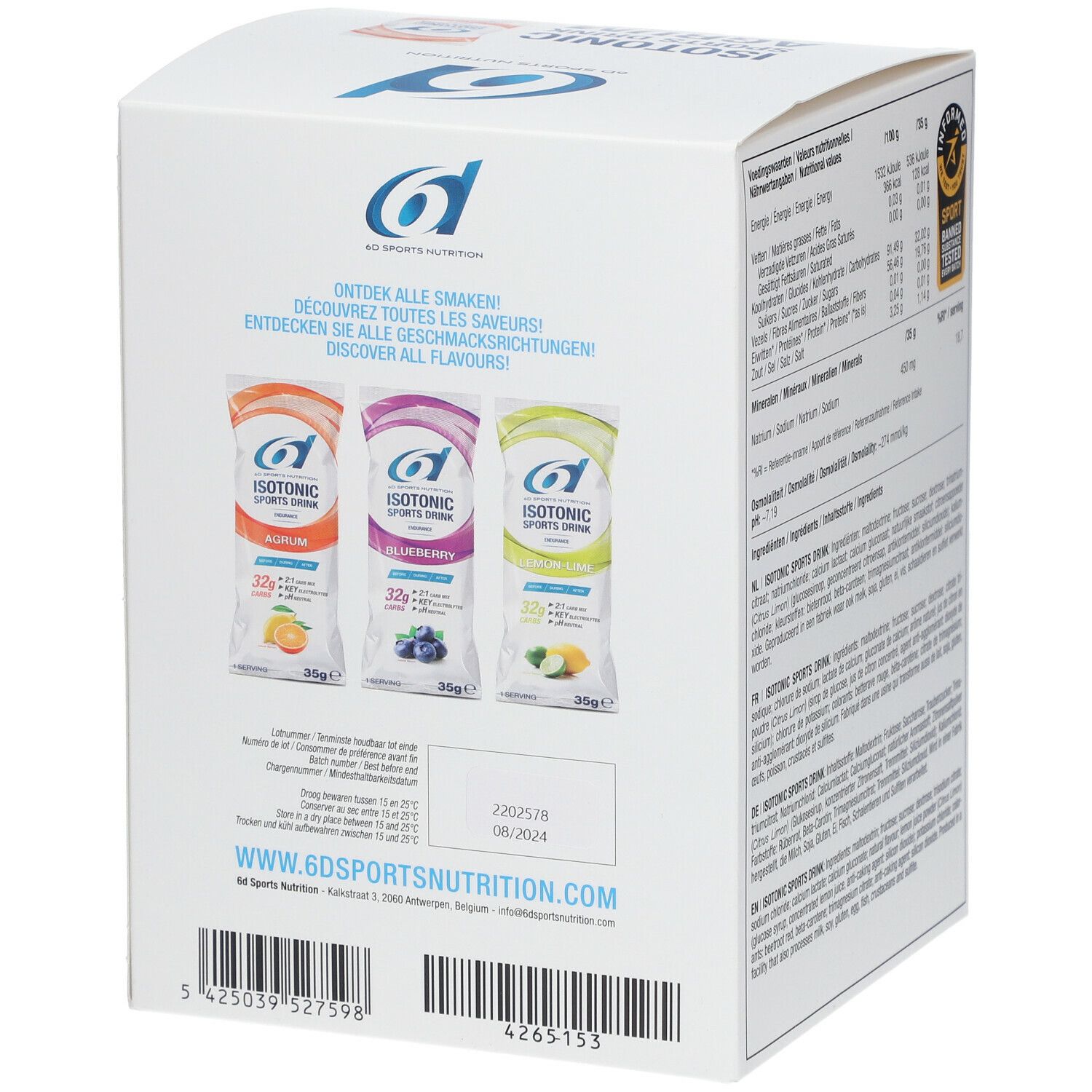 6D Sports Nutrition Isotonic Sports Drink Agrum