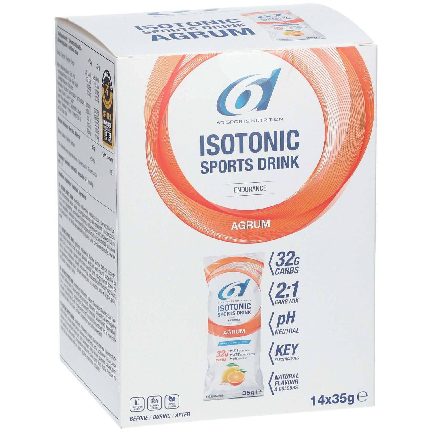 6D Sports Nutrition Isotonic Sports Drink Agrum