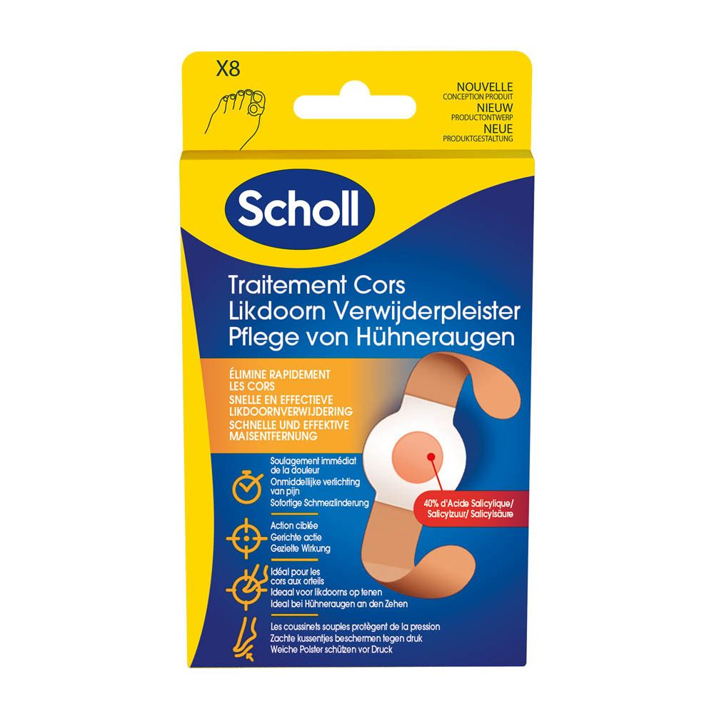 Scholl Traitement Cors 8 pansements