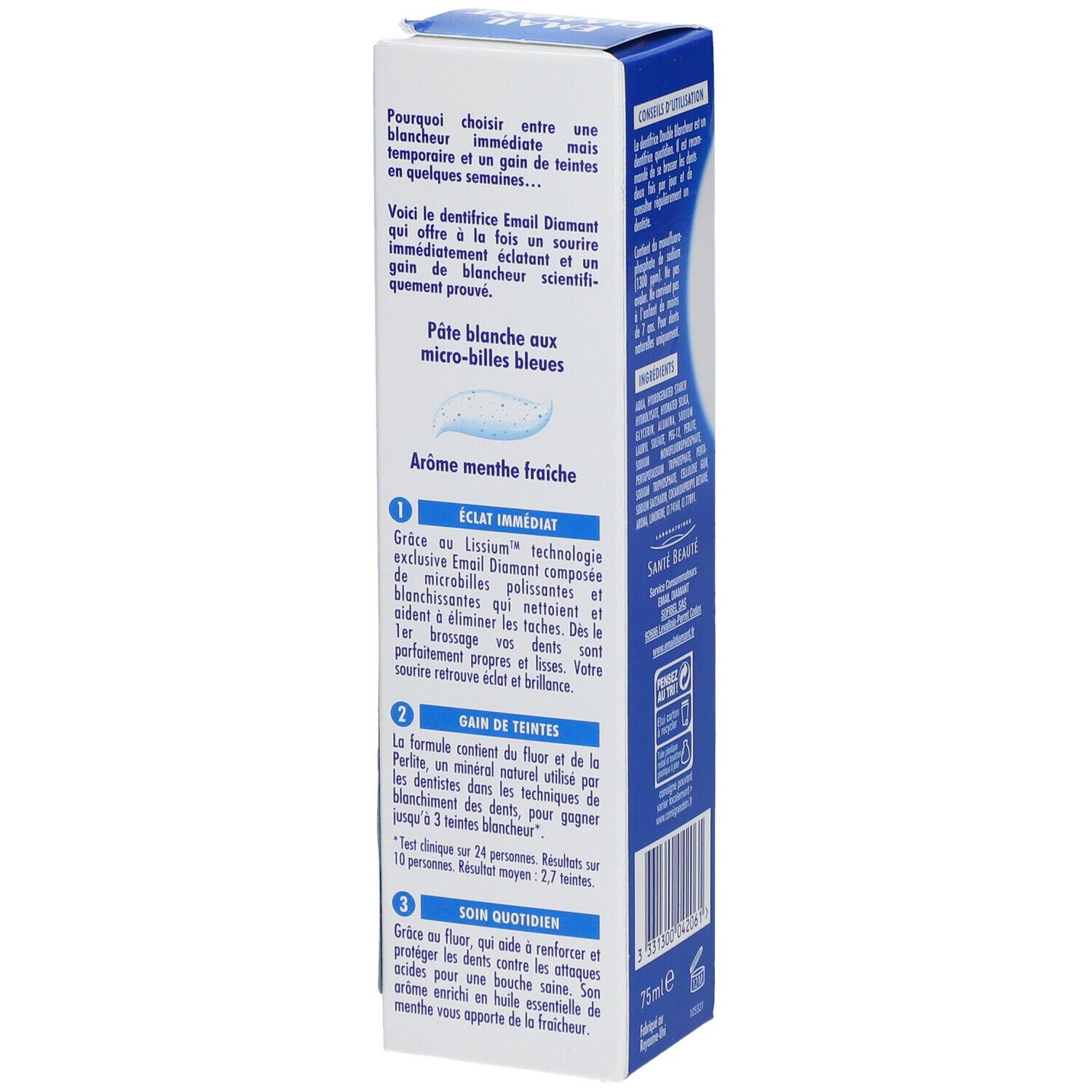 Email Diamant Dentifrice Double Blancheur