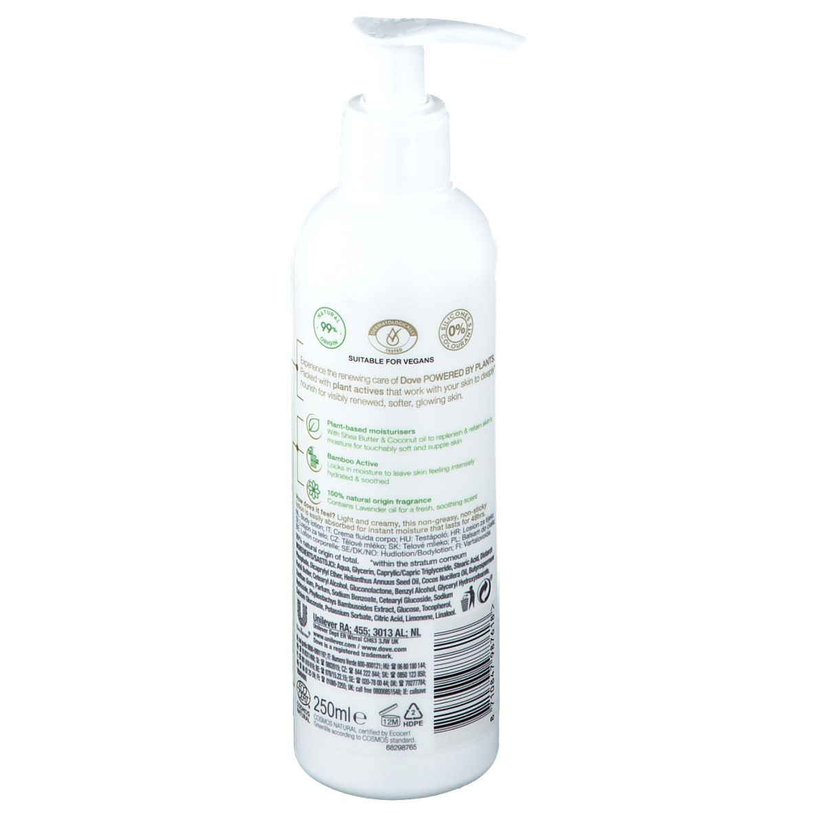 Dove Powered by Plants Lotion Corporelle Bambou Apaisant