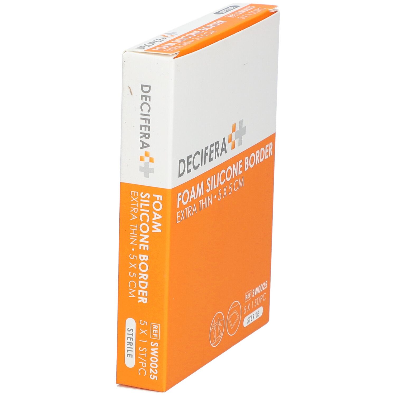 DECIFERA Foam Silicone Border Extra Thin 5x5cm