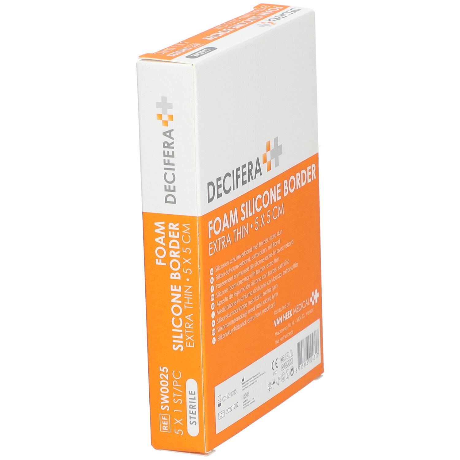 DECIFERA Foam Silicone Border Extra Thin 5x5cm