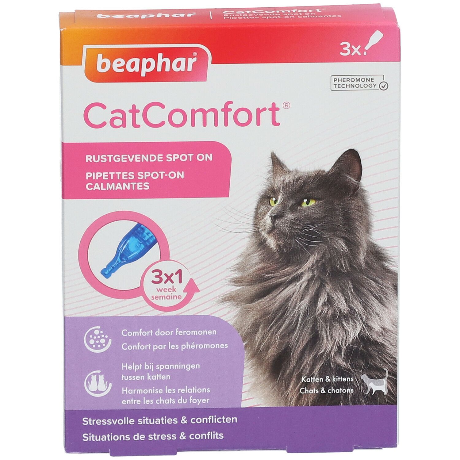 beaphar® CatComfort® Pipettes  Spot-On calmantes