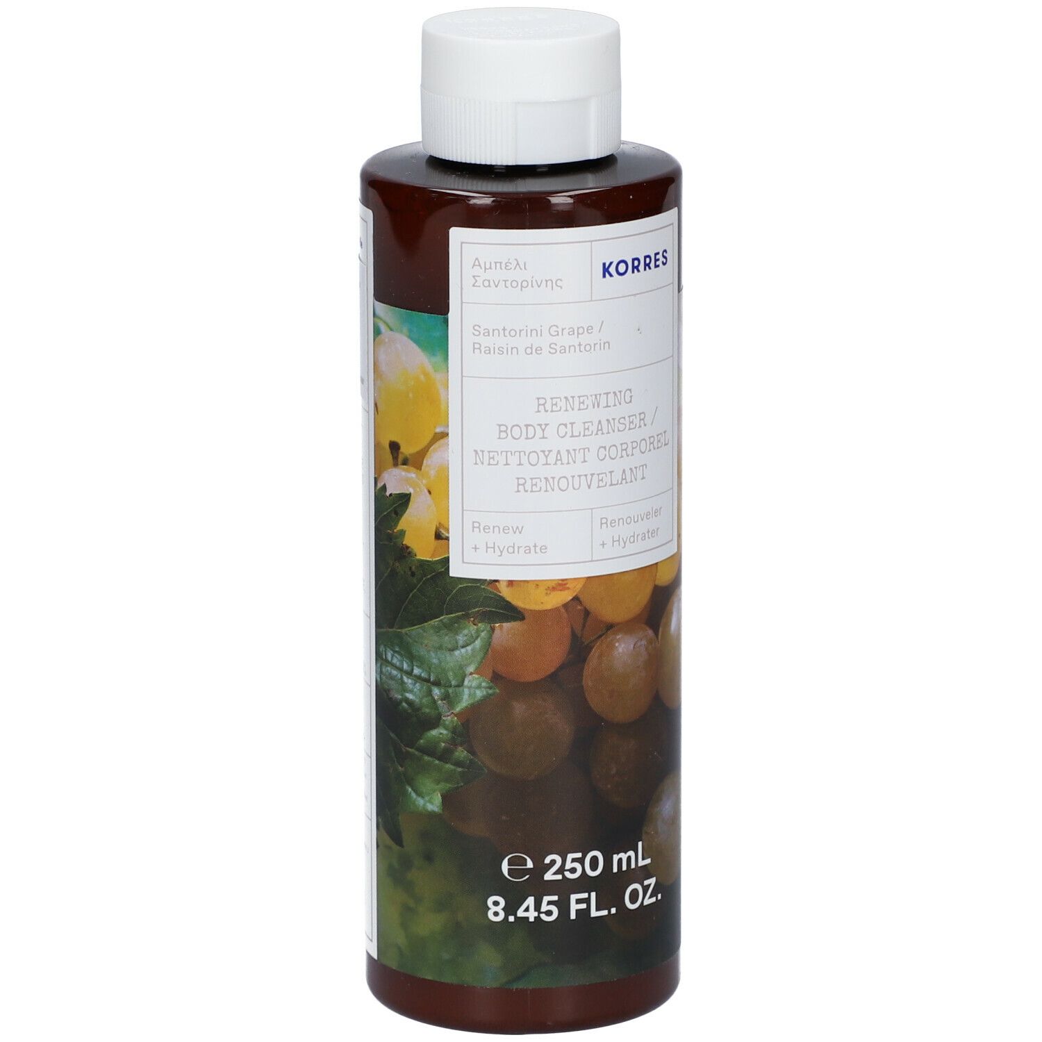 KORRES Gel Douche Corporel Renouvelant - Raisin de Santorin