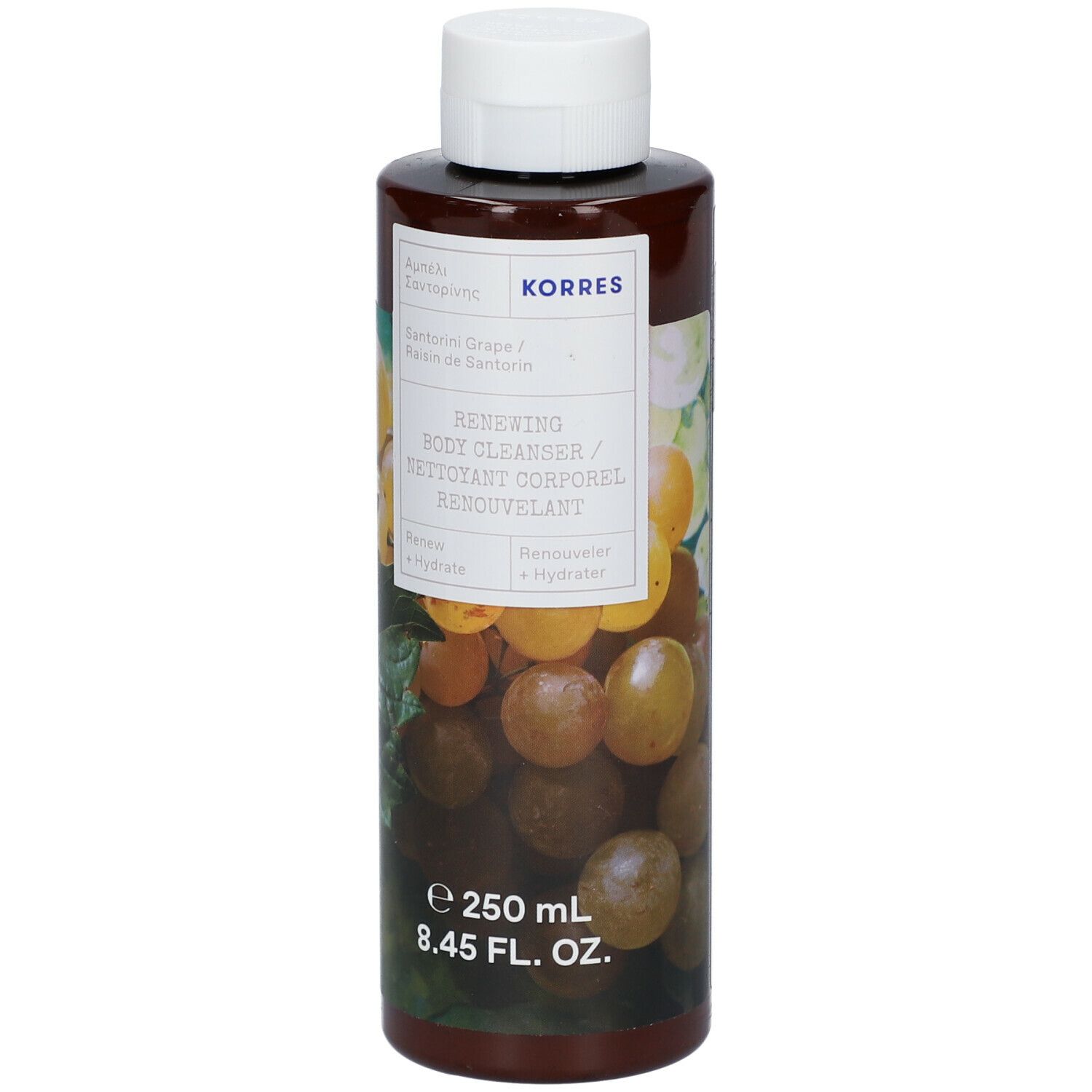 KORRES Gel Douche Corporel Renouvelant - Raisin de Santorin