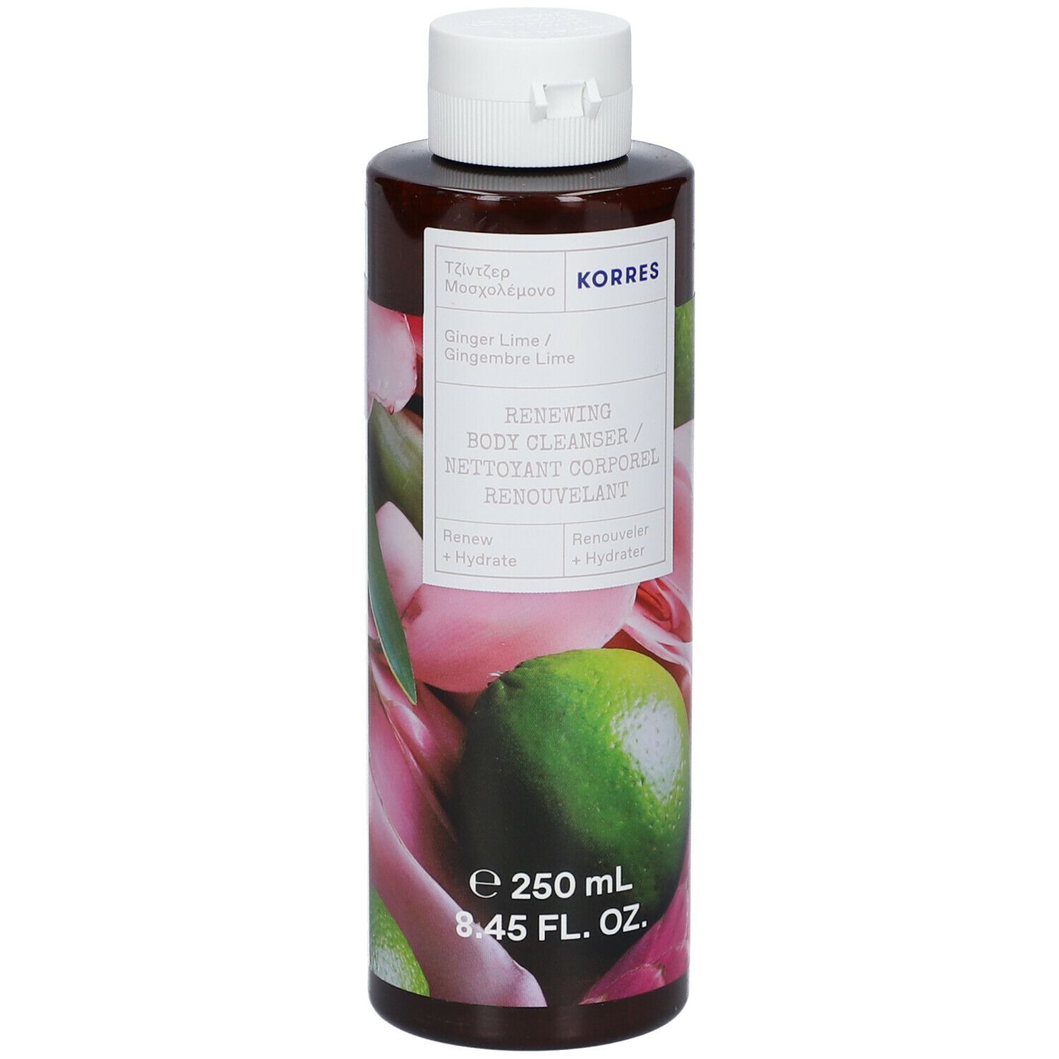 KORRES Gel Douche Corporel Renouvelant - Gingembre Lime