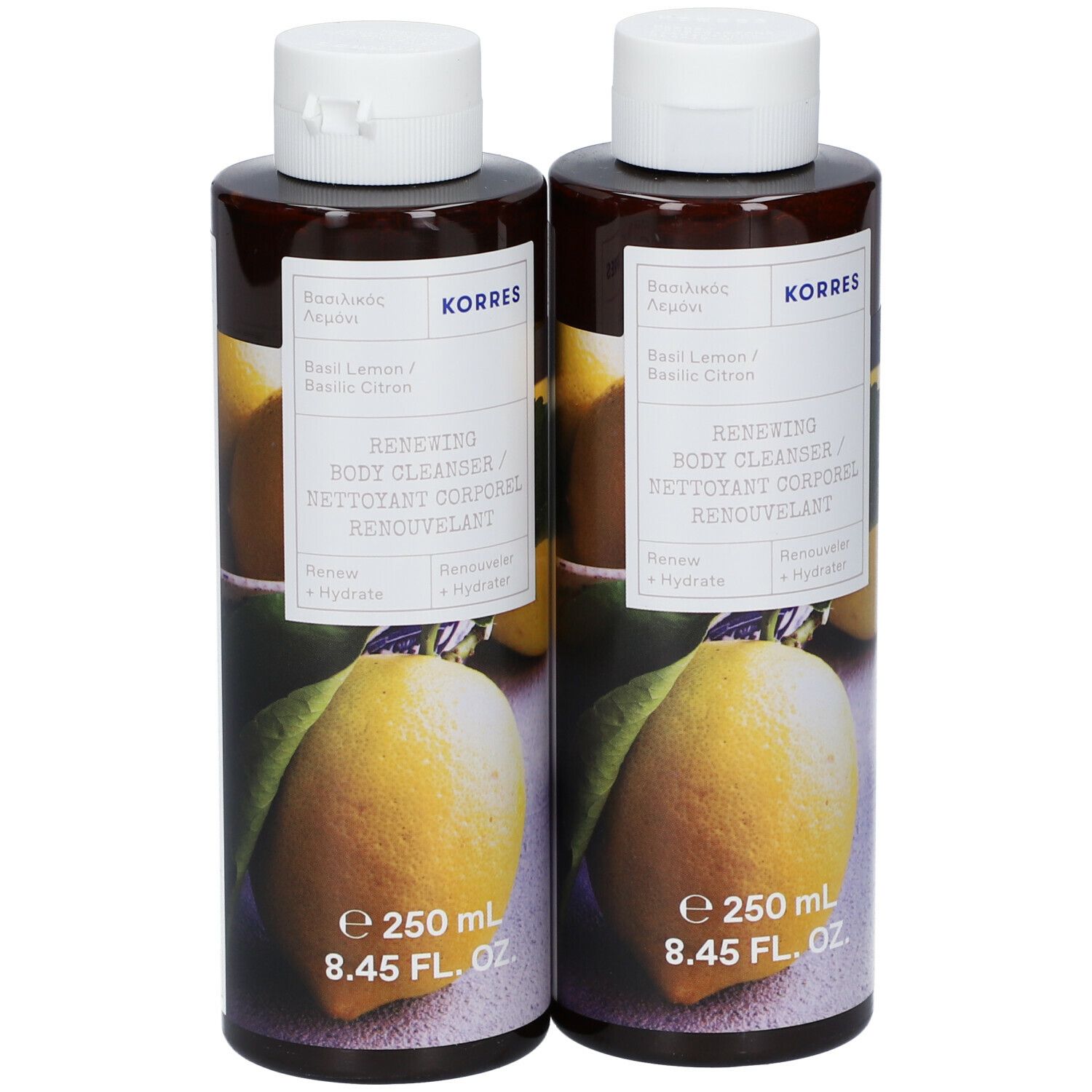 KORRES Gel Douche Corporel Renouvelant - Basilic Citron