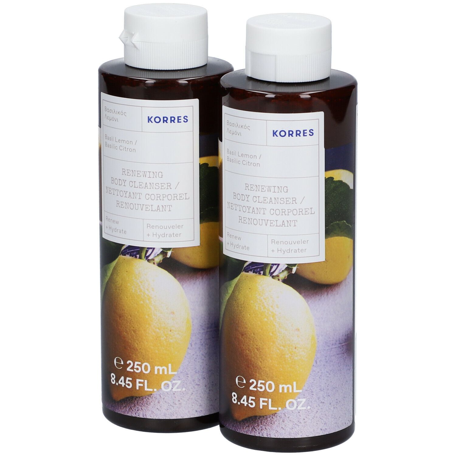 KORRES Gel Douche Corporel Renouvelant - Basilic Citron