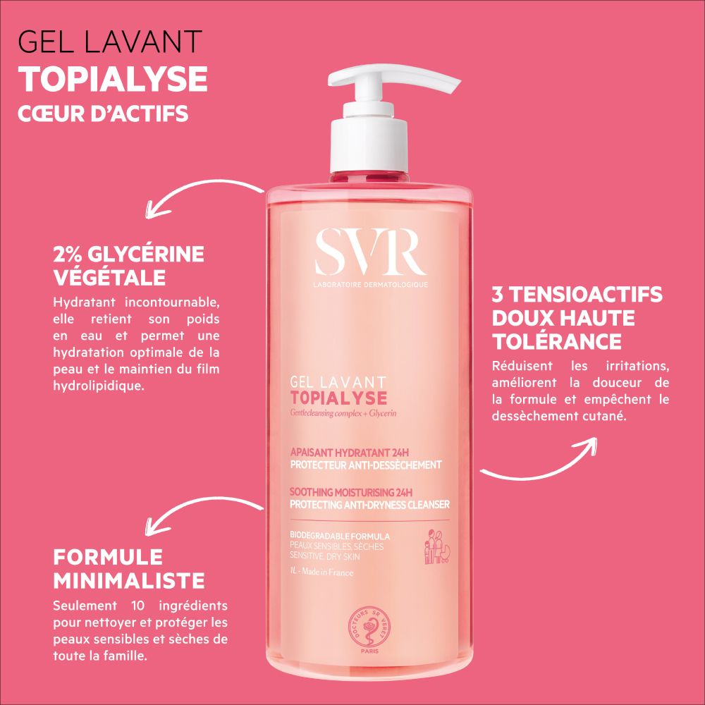 SVR Topialyse Gel nettoyant