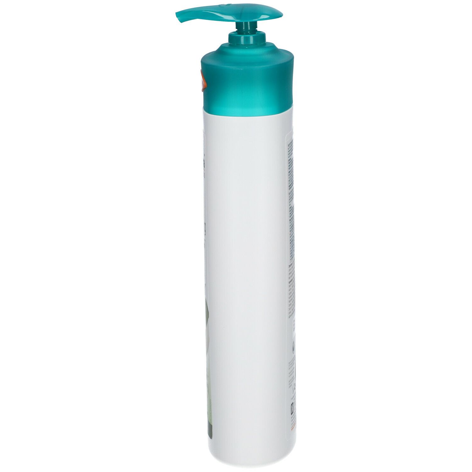 Himalaya Olive Extra Nourishing Body Lotion. Flacon blanc avec bouchon pompe vert. Vue latérale.