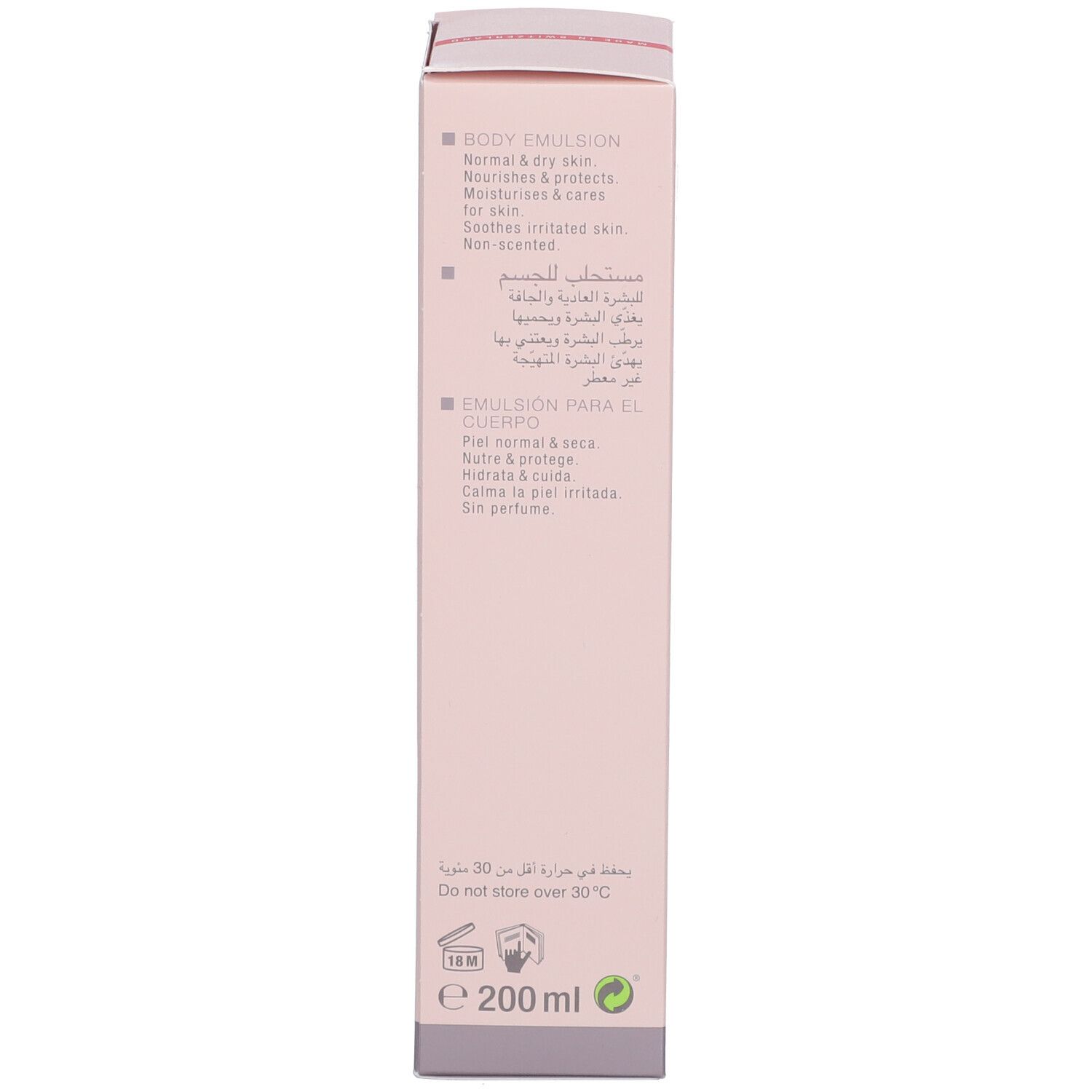 Louis Widmer Emulsion corporelle non parfumée