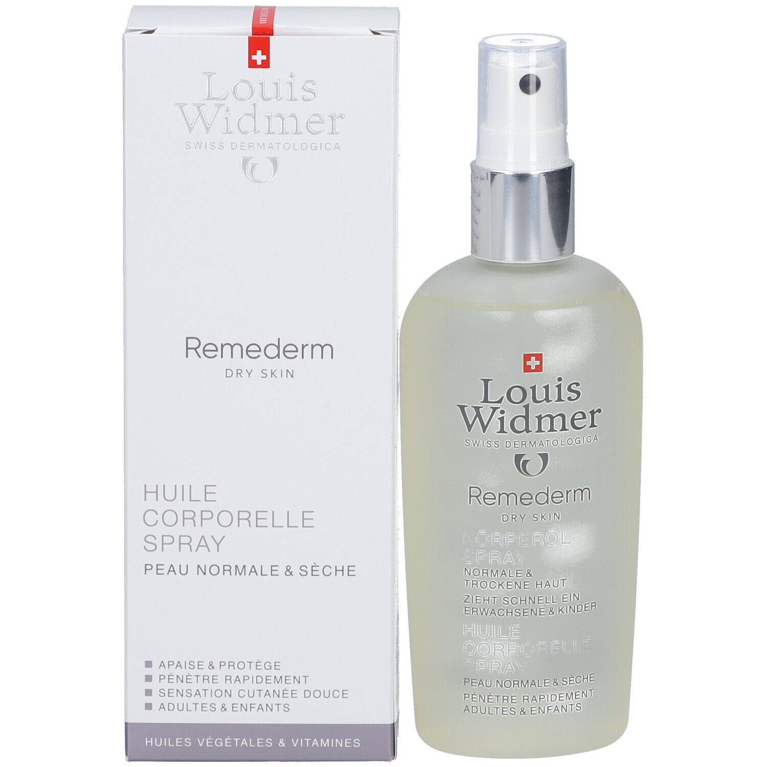Louis Widmer Remederm Dry Skin Huile corporelle en spray