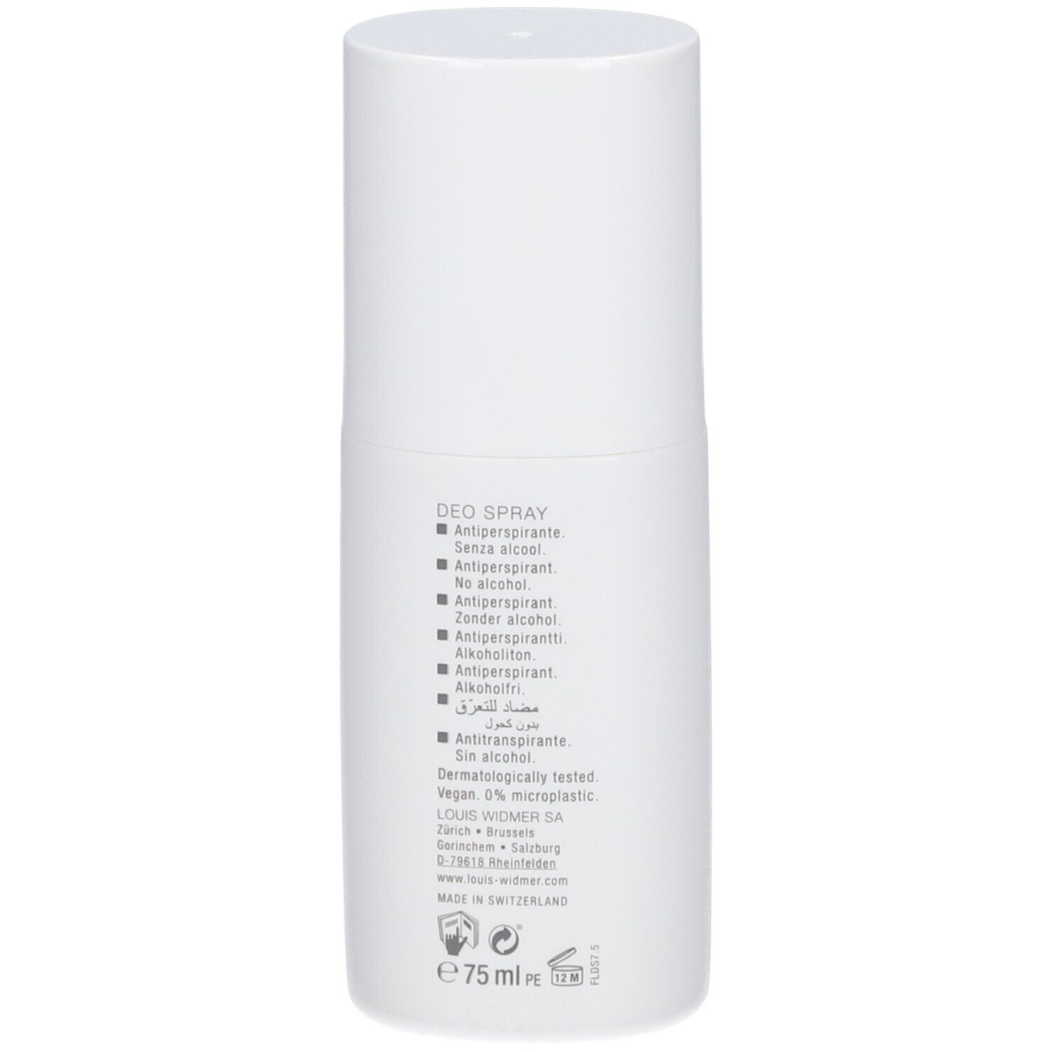 Louis Widmer Déodorant spray légèrement parfumé