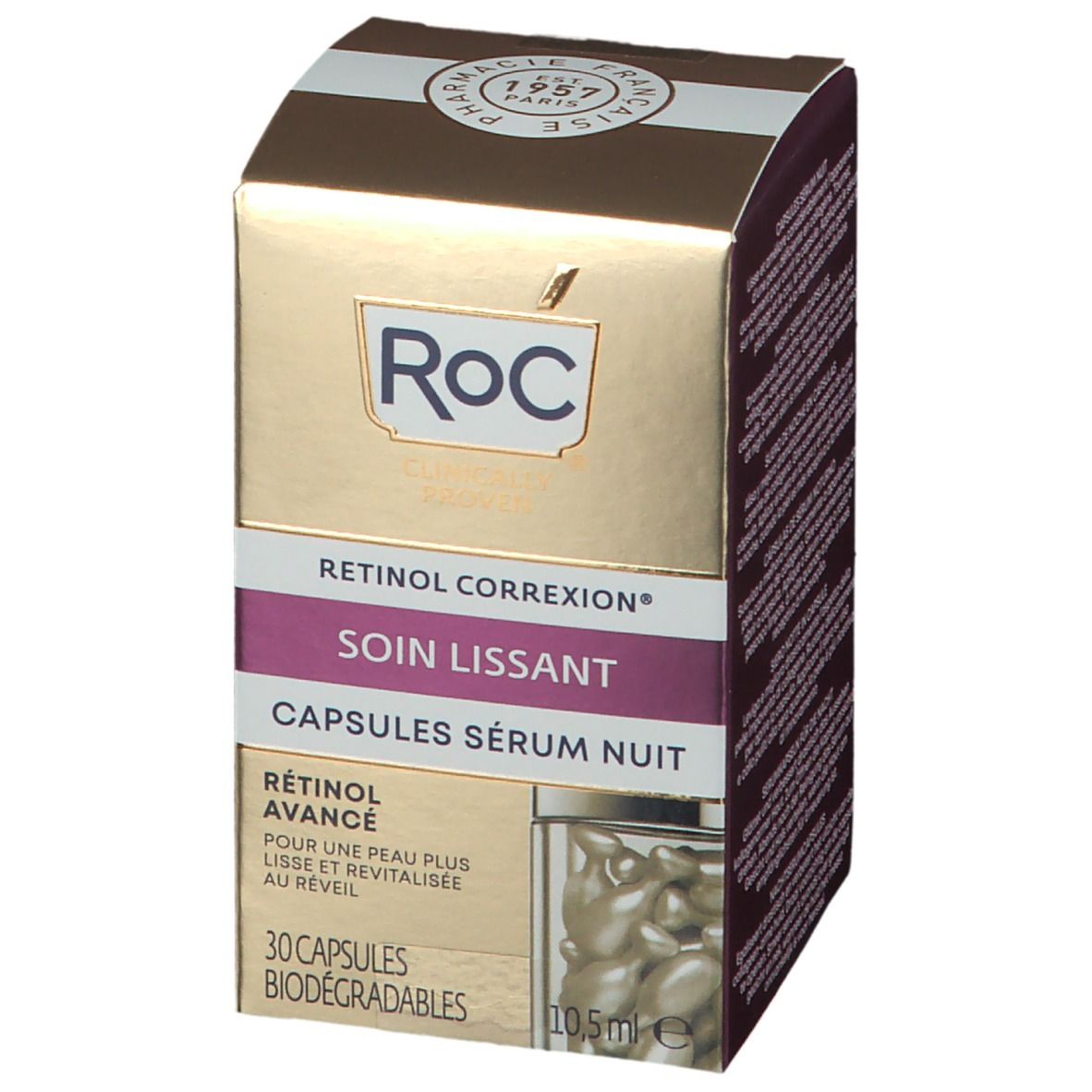 RoC® RETINOL CORREXION® Soin Lissant Capsules Sérum Nuit 30 pc(s