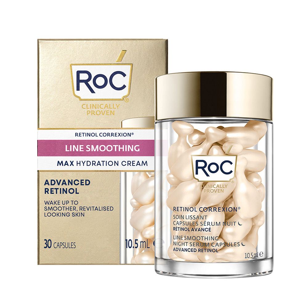 RoC® RETINOL CORREXION® Soin Lissant Capsules Sérum Nuit