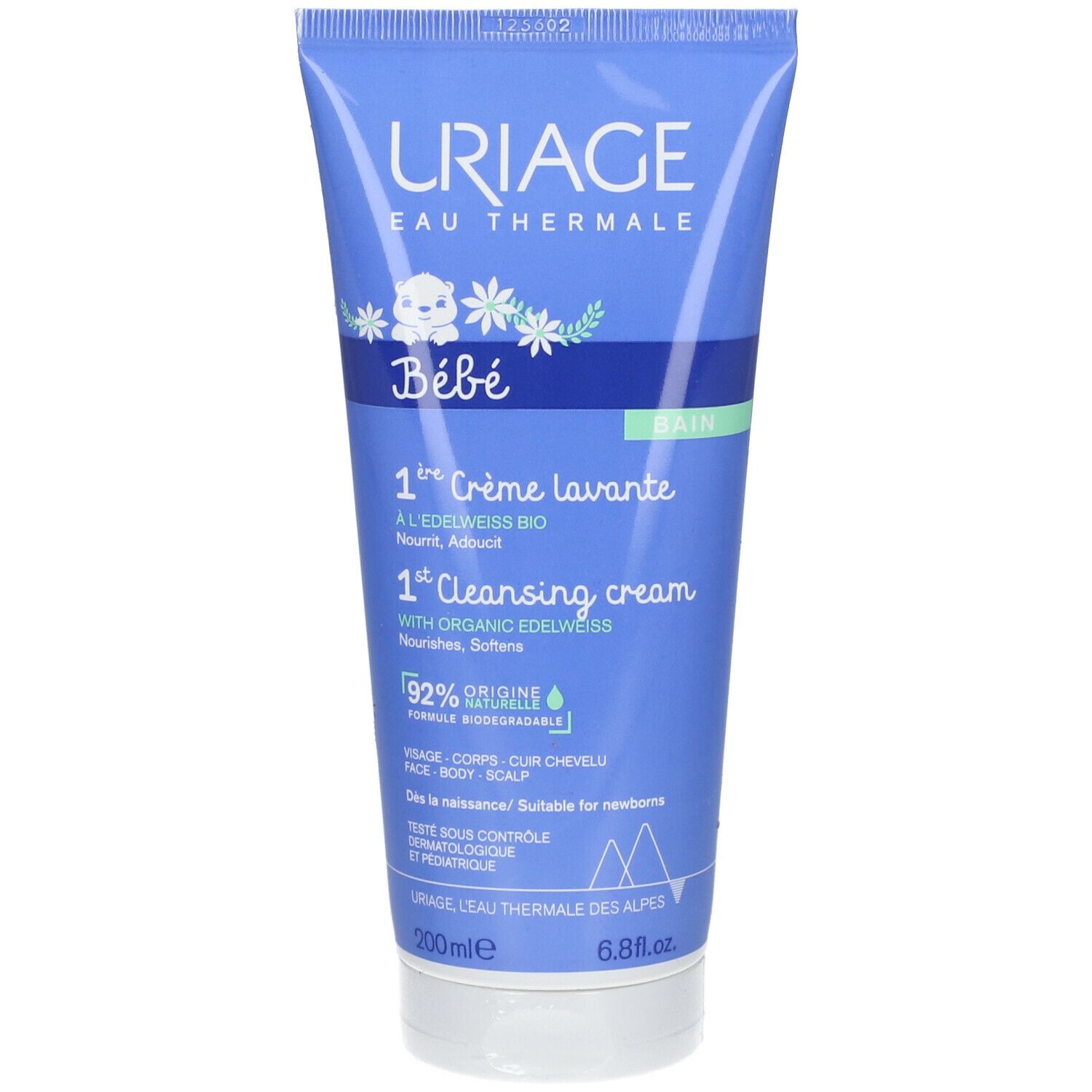 URIAGE Bébé 1ère Crème Lavante à l'Edelweiss Bio