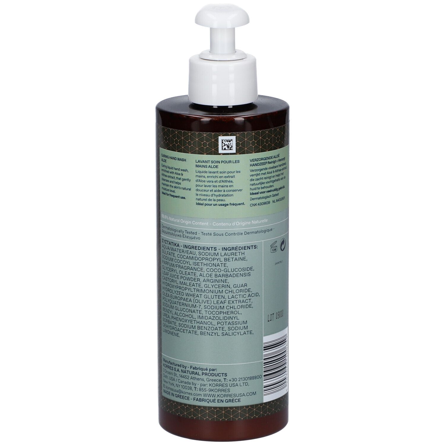 KORRES Aloe Vera Lavant Soin pour les Mains