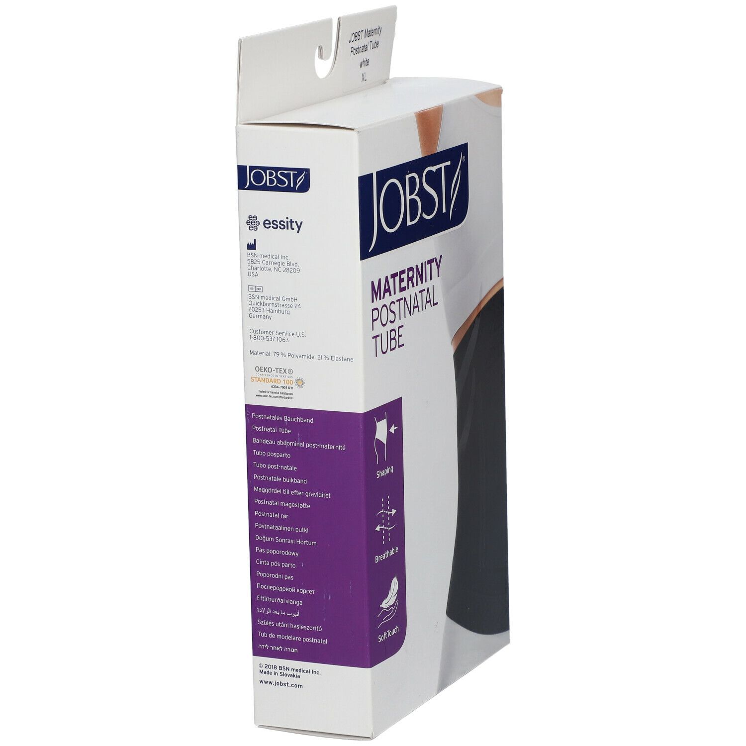 JOBST Maternity Bande de ventre postnatale extra large Blanc