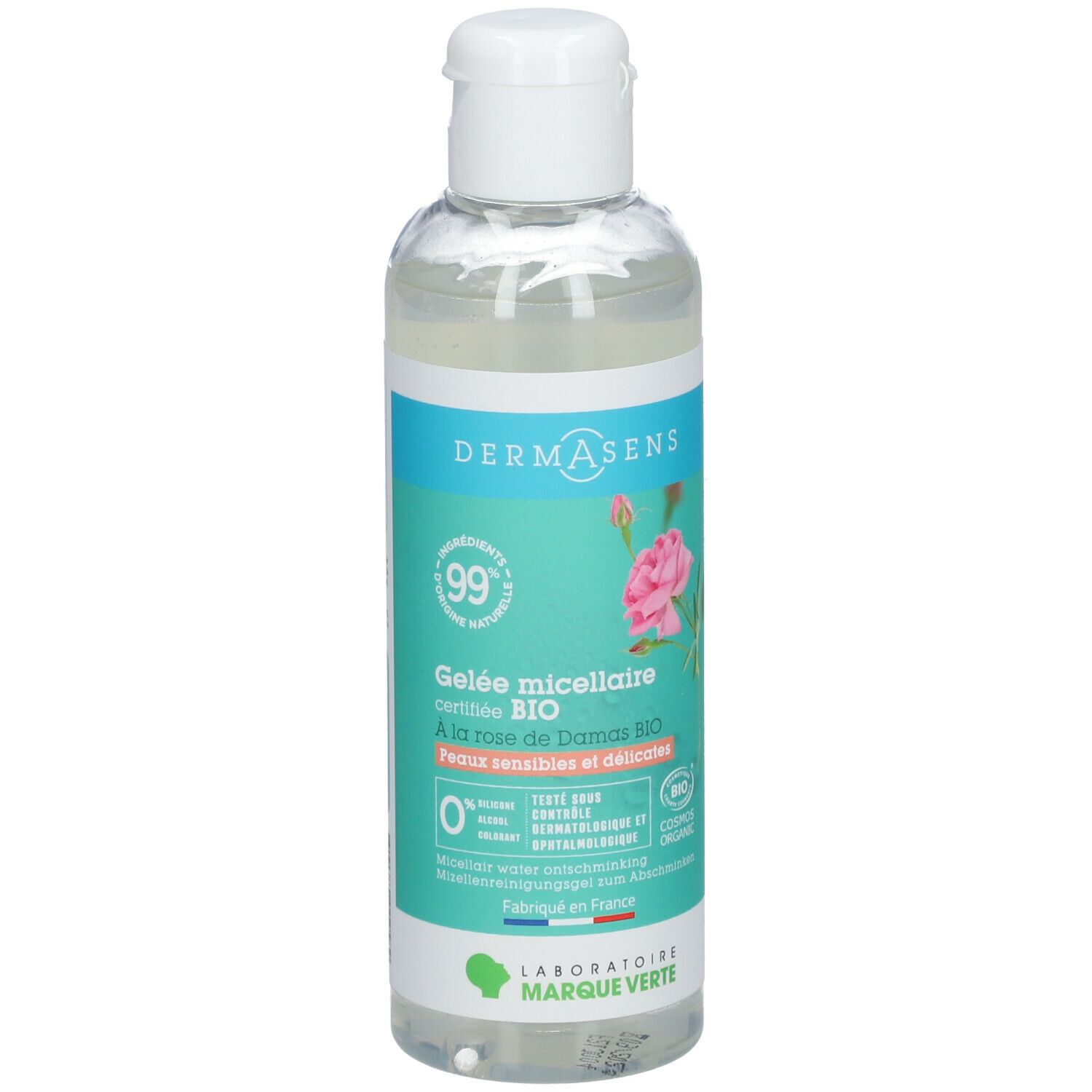 DERMASENS Gelée micellaire démaquillante certifiée bio 200 ml