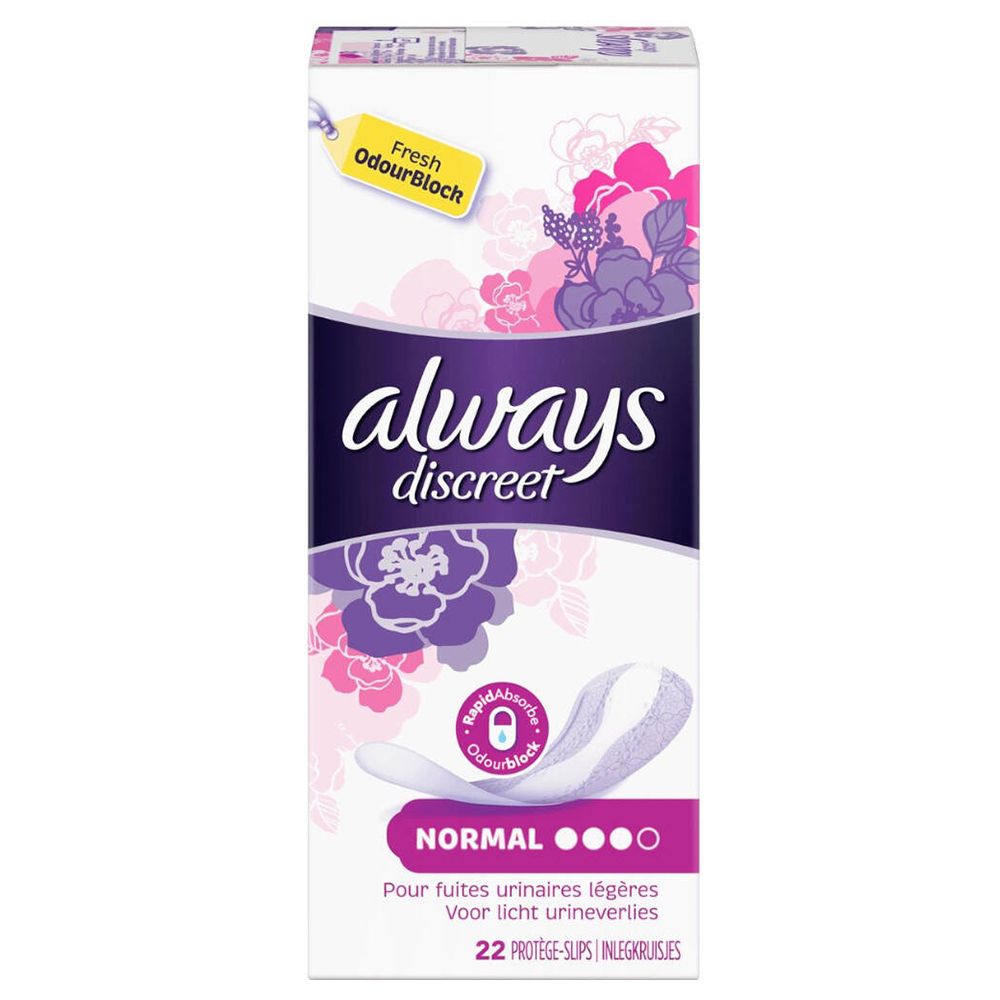 always® discreet Protège-slips pour fuites urinaires Normal