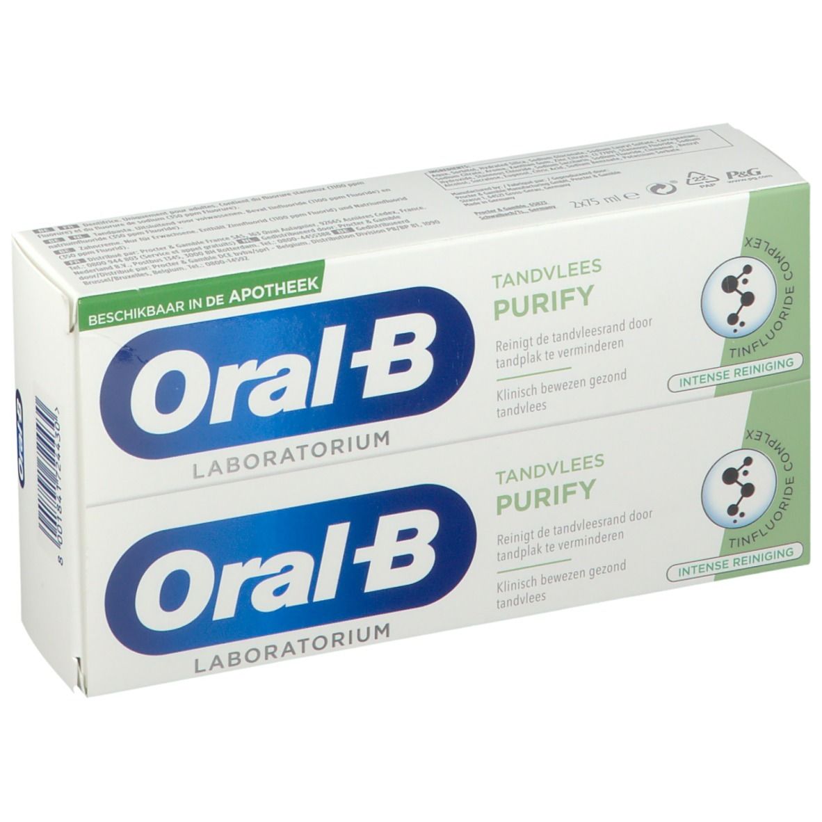 Oral-B GENCIVES PURIFY Dentifrice Nettoyage Intense 2x75 Ml - Redcare ...