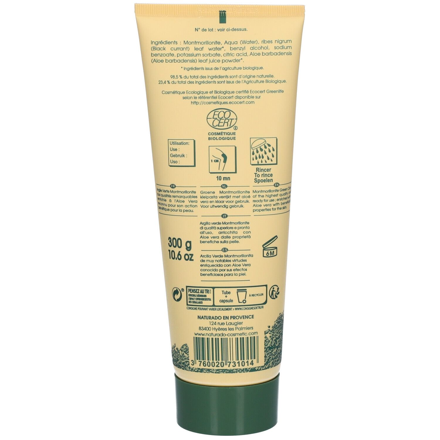 NATURADO® EN PROVENCE Argile verte Montmorillonite