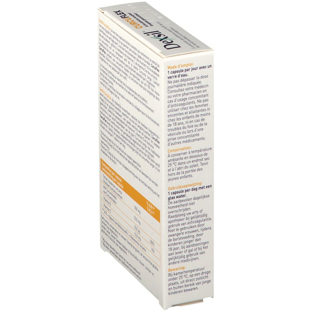 DexSil® CurcuFlex - Articulations souples, Muscles et cartilages sains, avec Curcuma