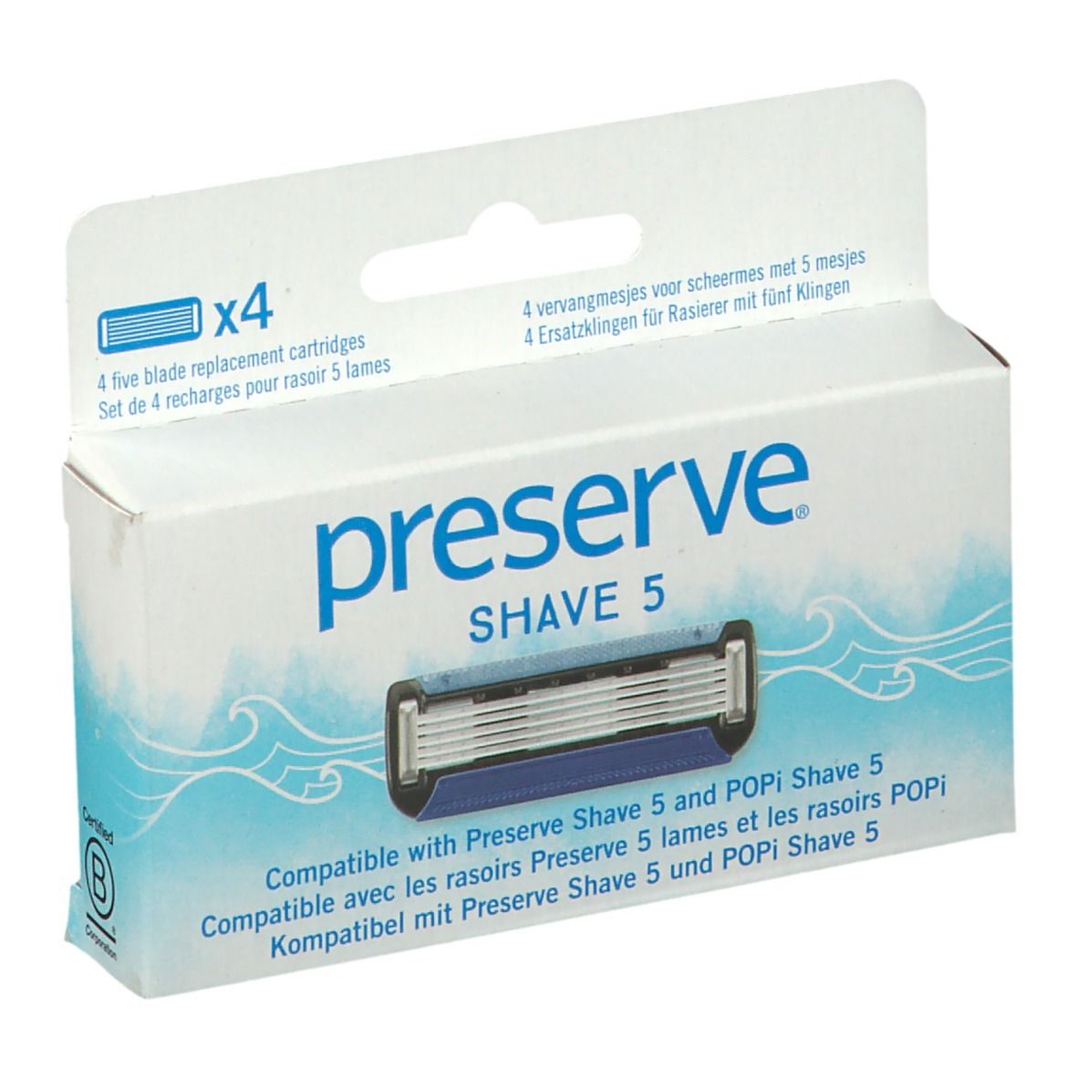 preserve SHAVE 5 Lames de rechange