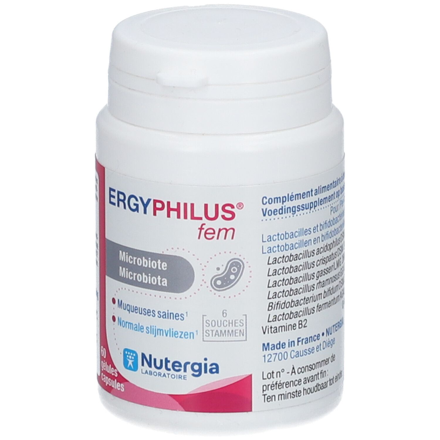ERGYPHILUS® Intima – Probiotiques, Microbiote intime féminin - Nutergia