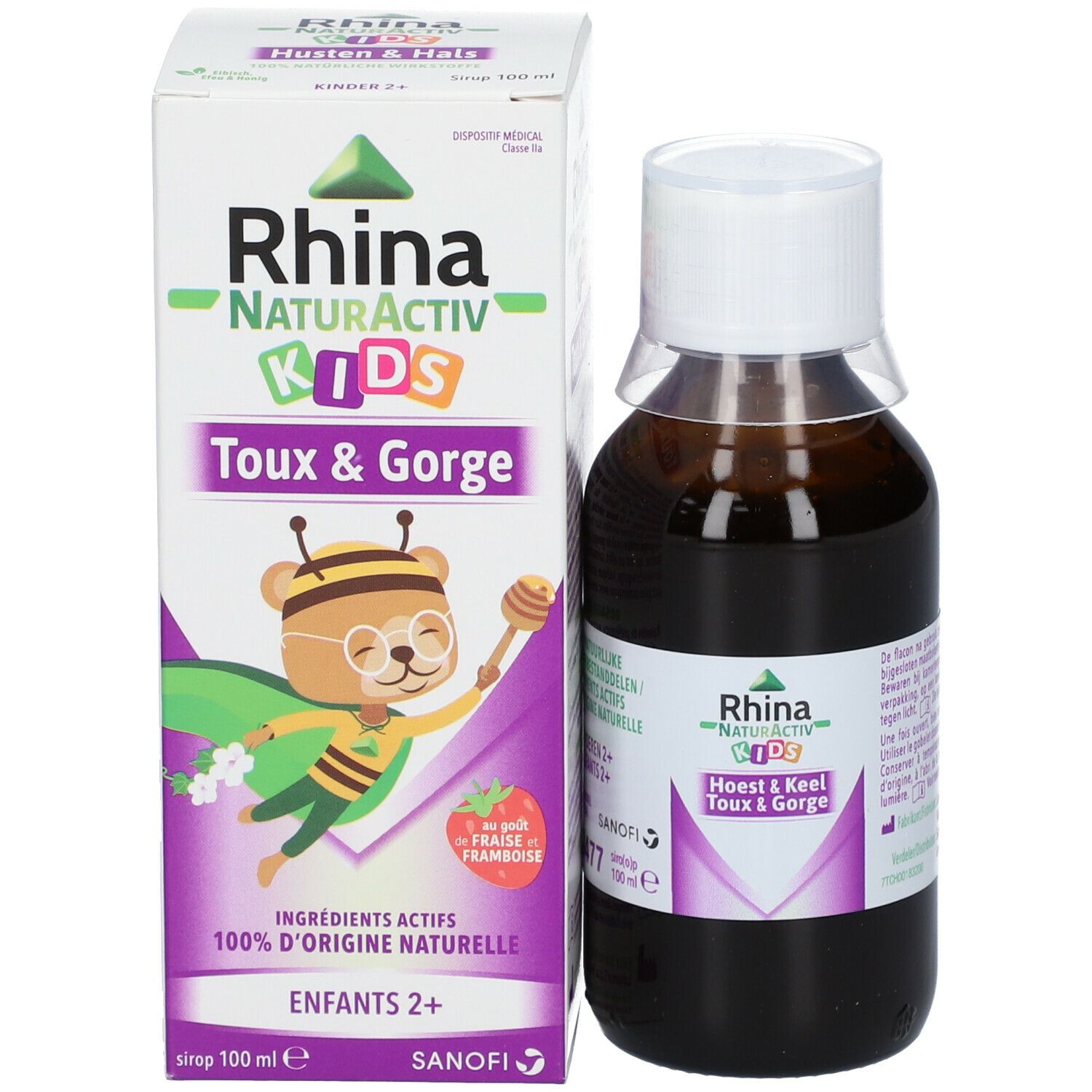 Rhina NaturActiv Kids Sirop - Toux & Gorge