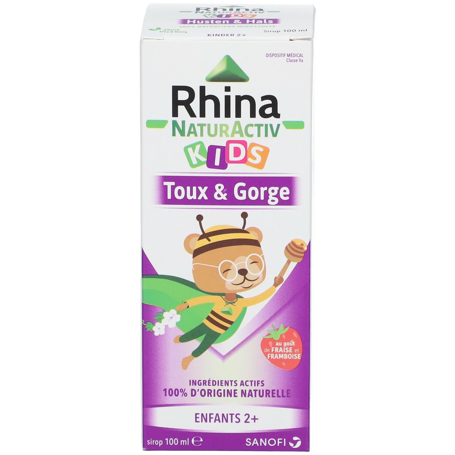 Rhina NaturActiv Kids Sirop - Toux & Gorge