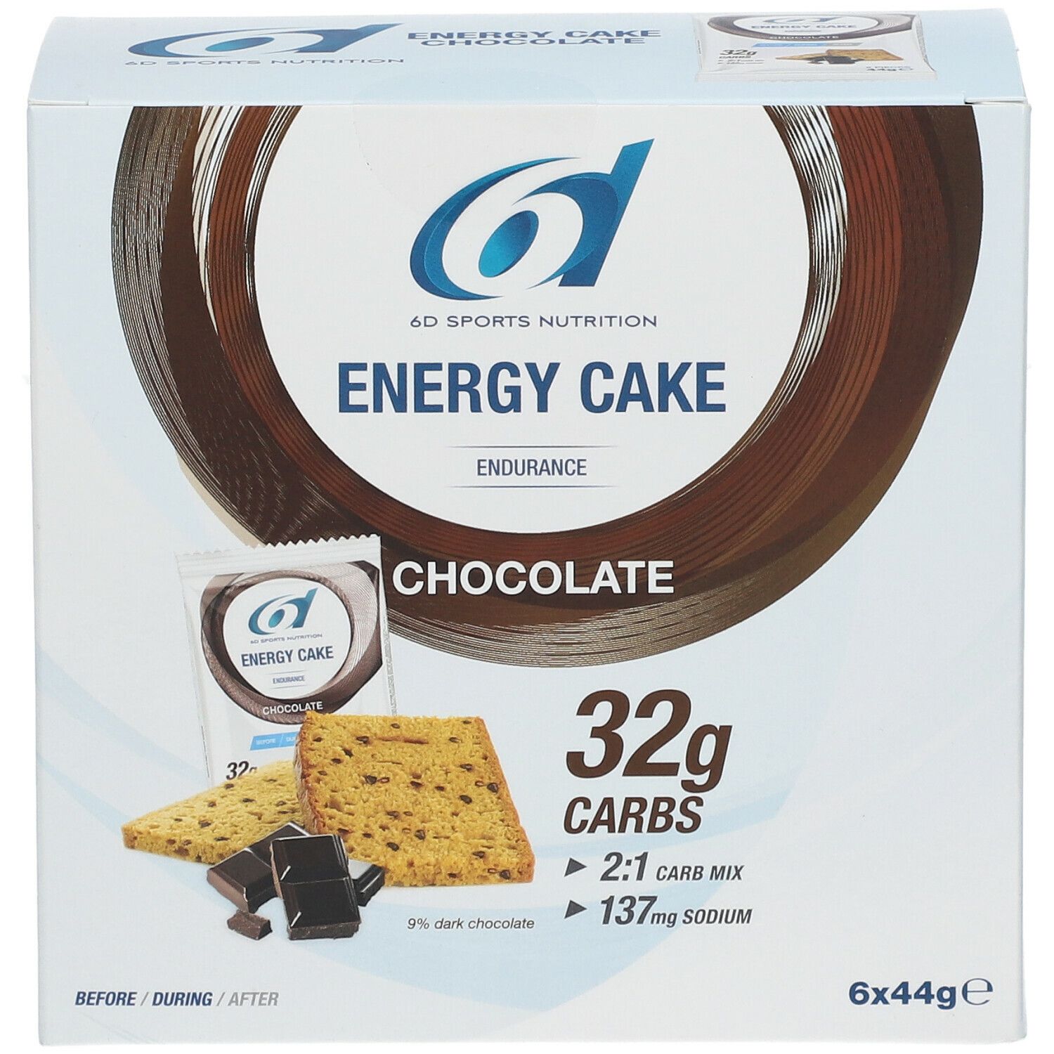 6D Sports Nutrition Energy Cake Chocolat