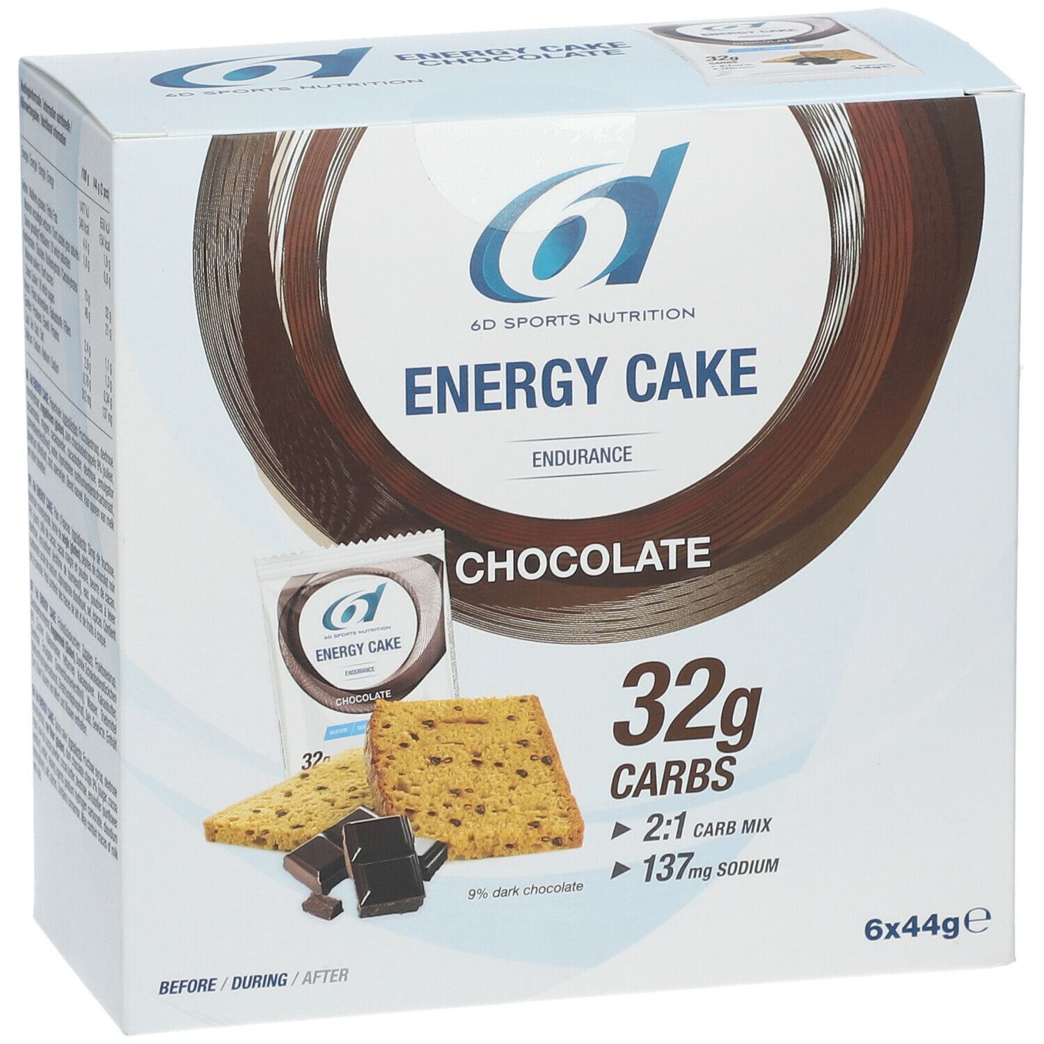 6D Sports Nutrition Energy Cake Chocolat