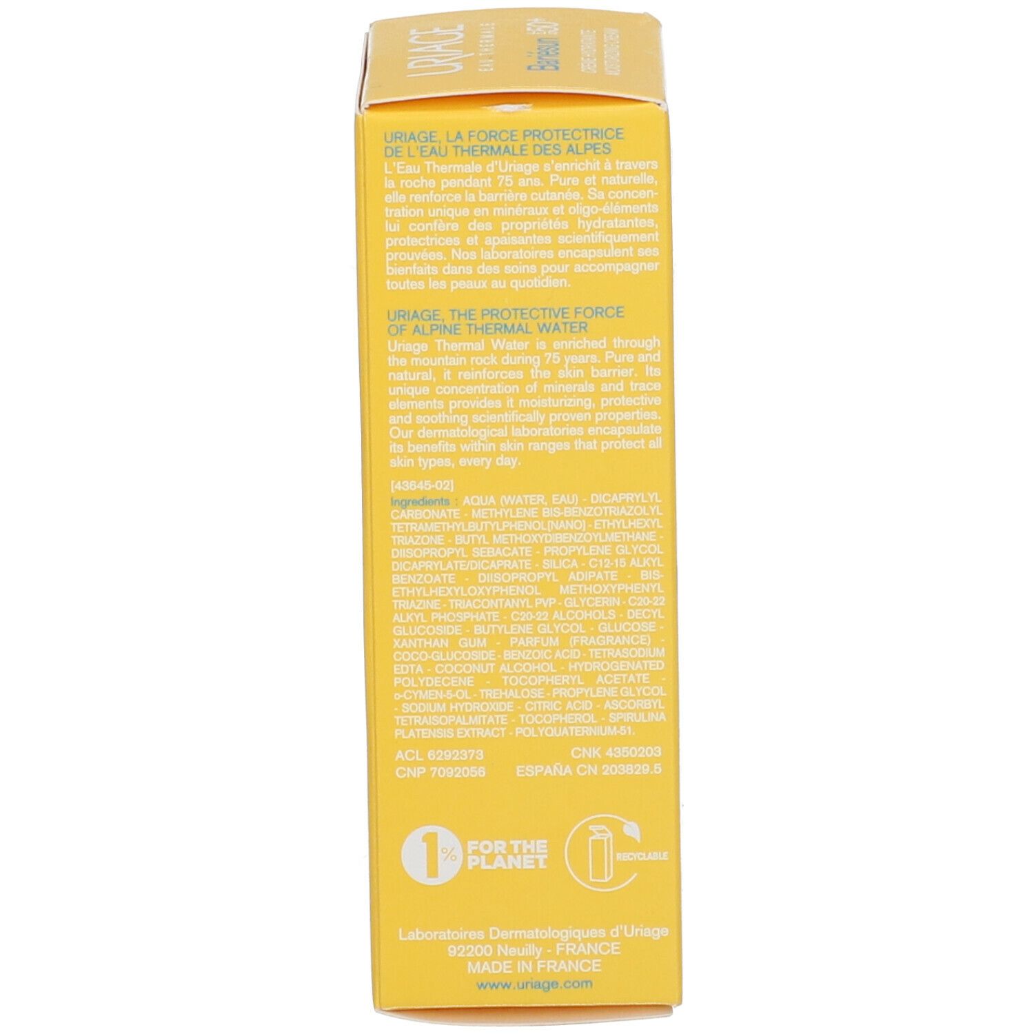 URIAGE BARIÉSUN - CRÈME HYDRATANTE SPF50+