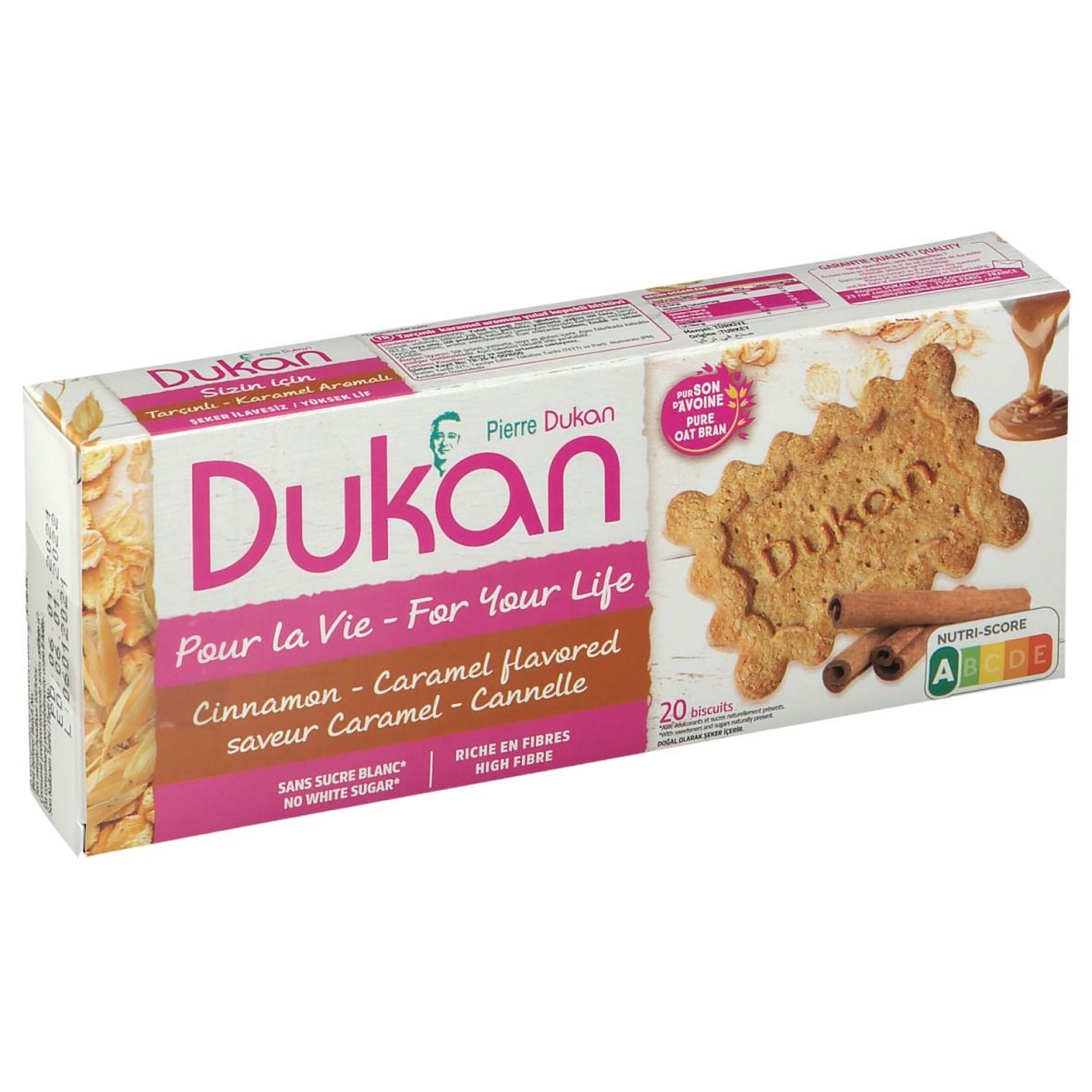 Dukan Biscuits au caramel salé et à la cannelle 140 g - Redcare Pharmacie
