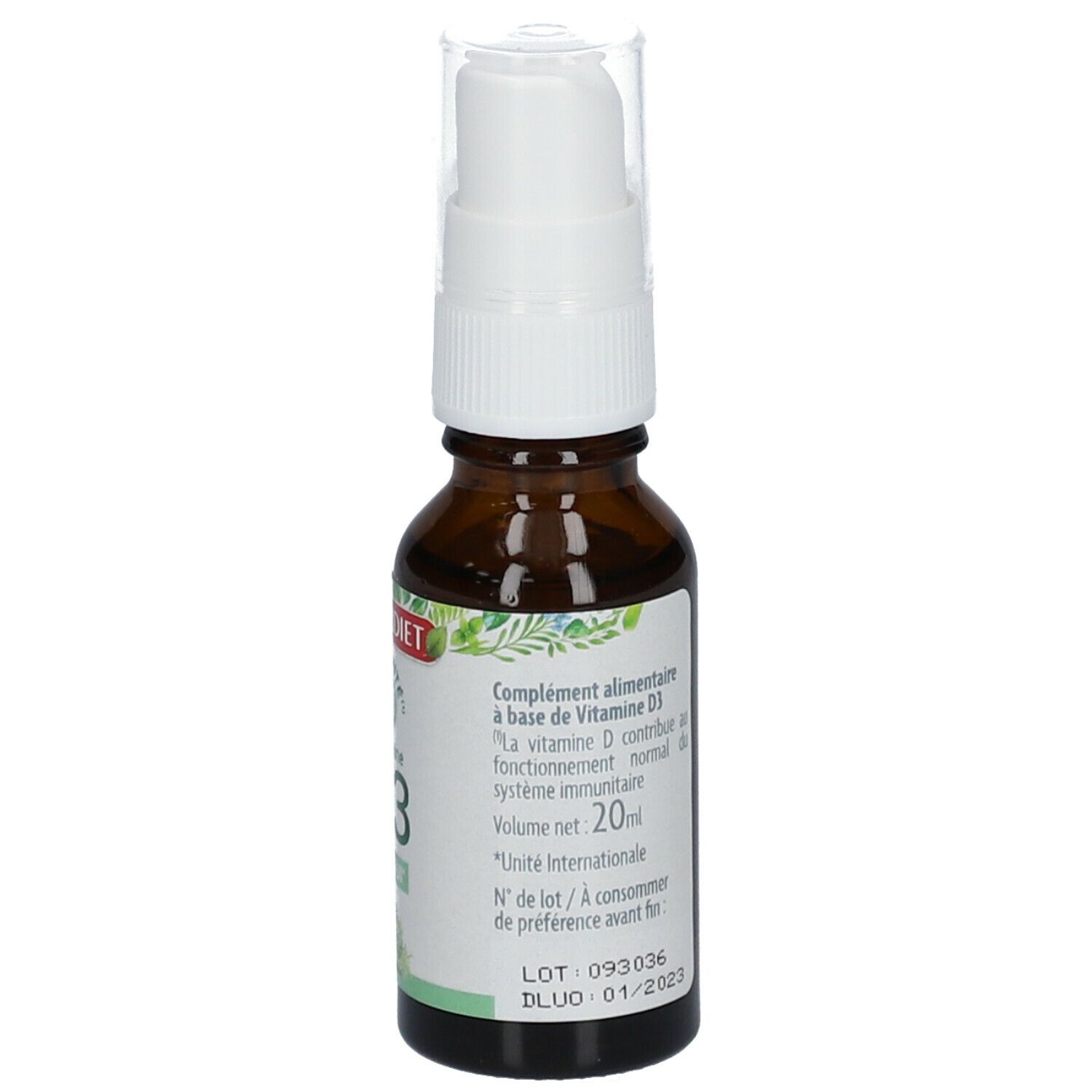 SUPERDIET Vitamine D3 origine végétale Spray