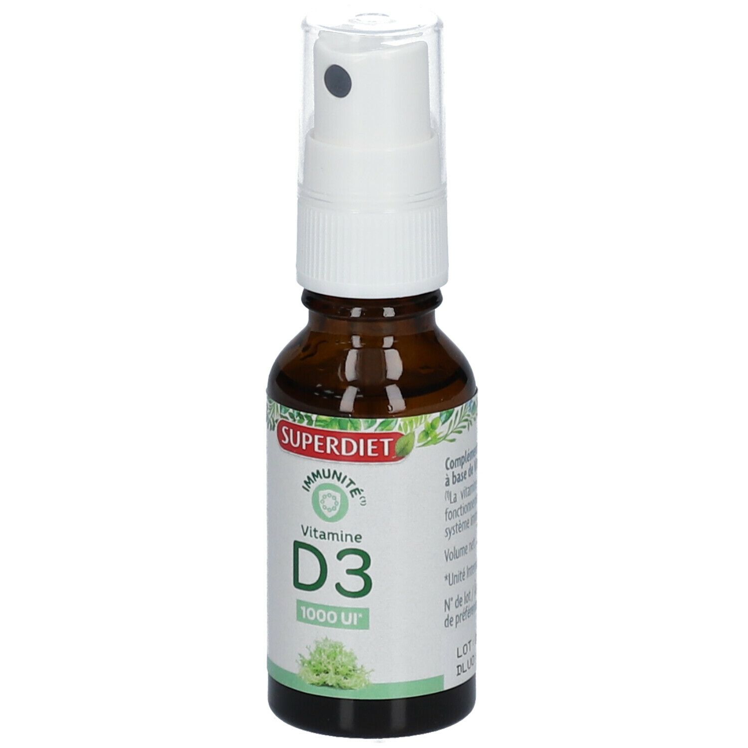 SUPERDIET Vitamine D3 origine végétale Spray