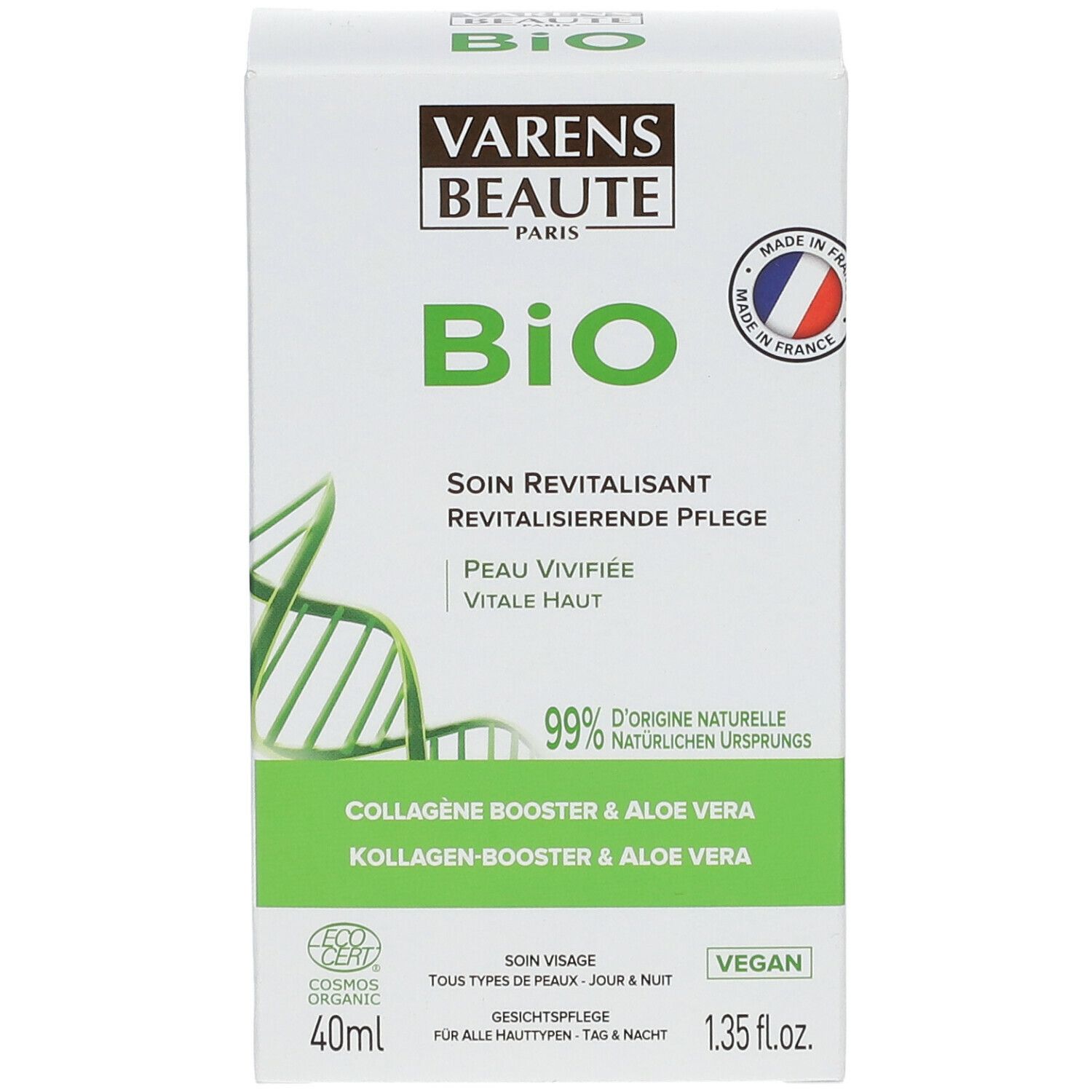 VARENS BEAUTE PARIS Soin Revitalisant Collagène Booster & Aloe Vera Bio