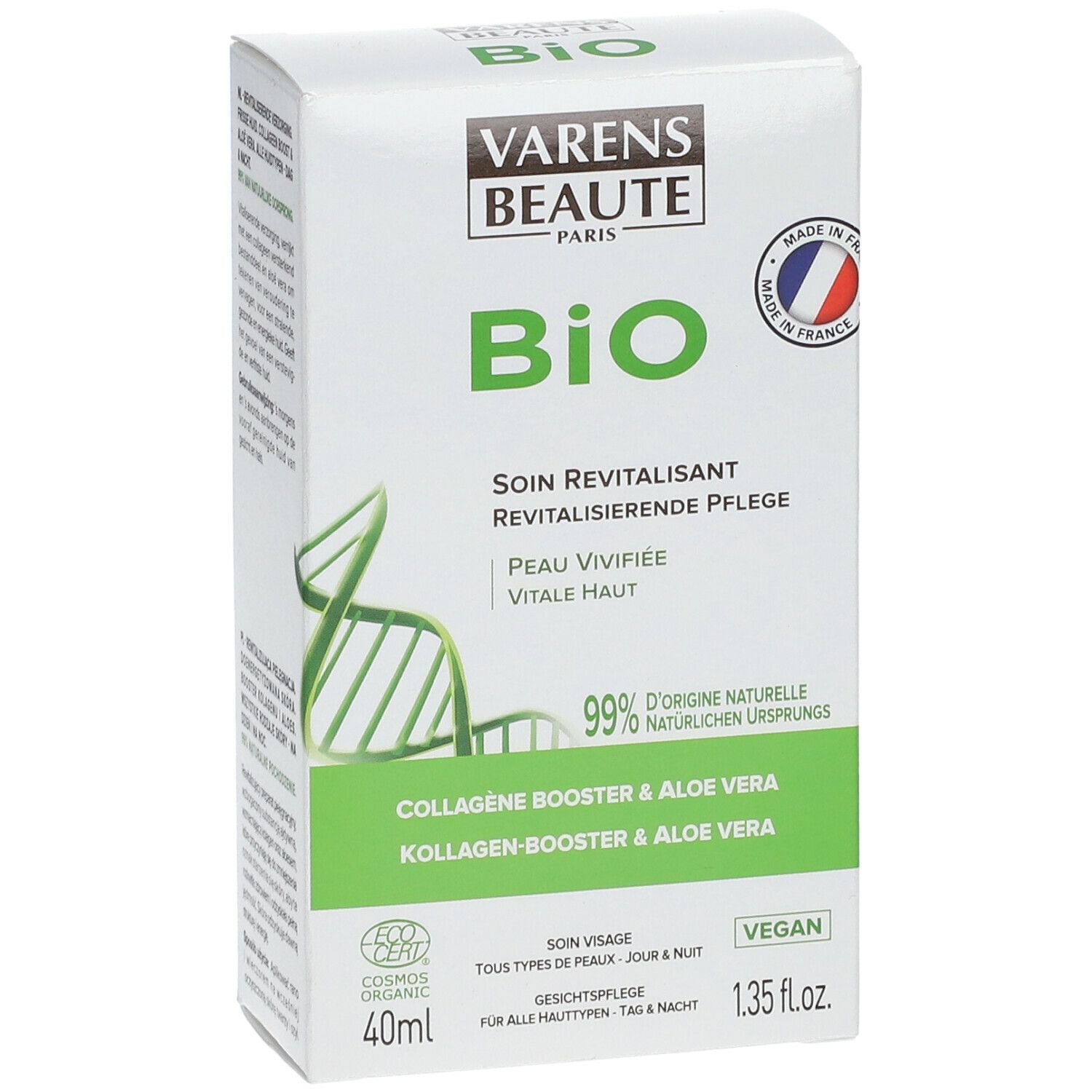 VARENS BEAUTE PARIS Soin Revitalisant Collagène Booster & Aloe Vera Bio