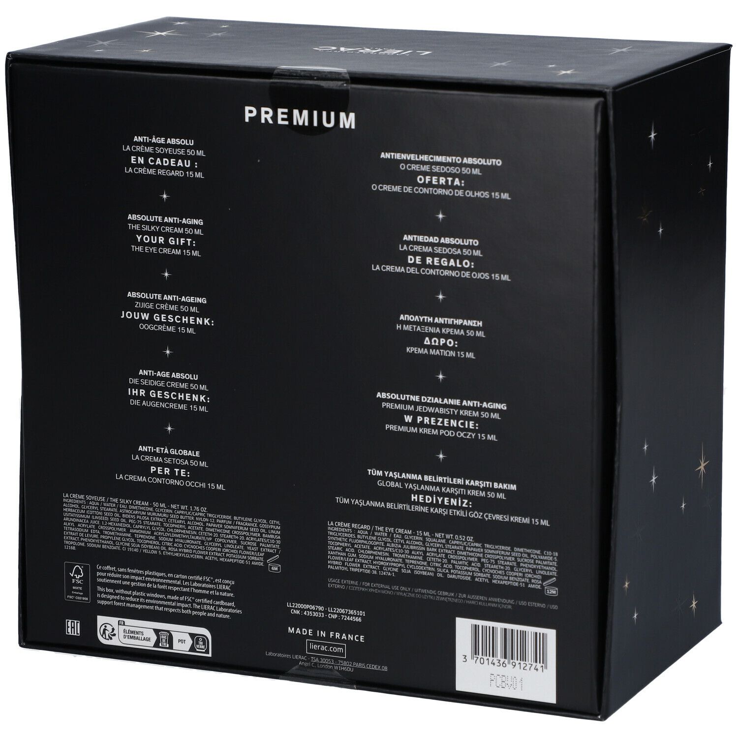 LIERAC Coffret PREMIUM Soyeuse  Anti-Âge Absolute