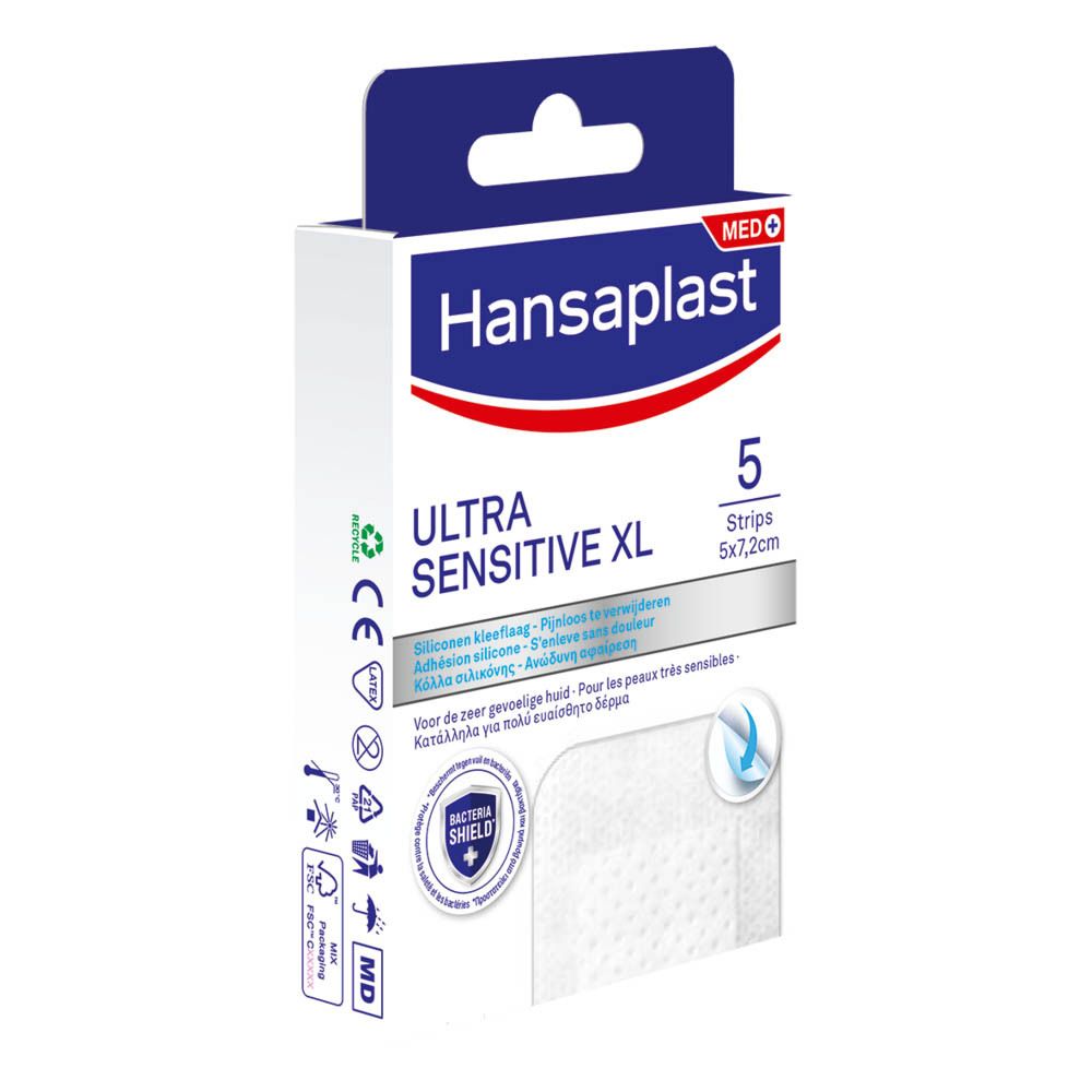 Hansaplast ULTRA SENSITIVE XL Pansements 5 x 7,2 cm