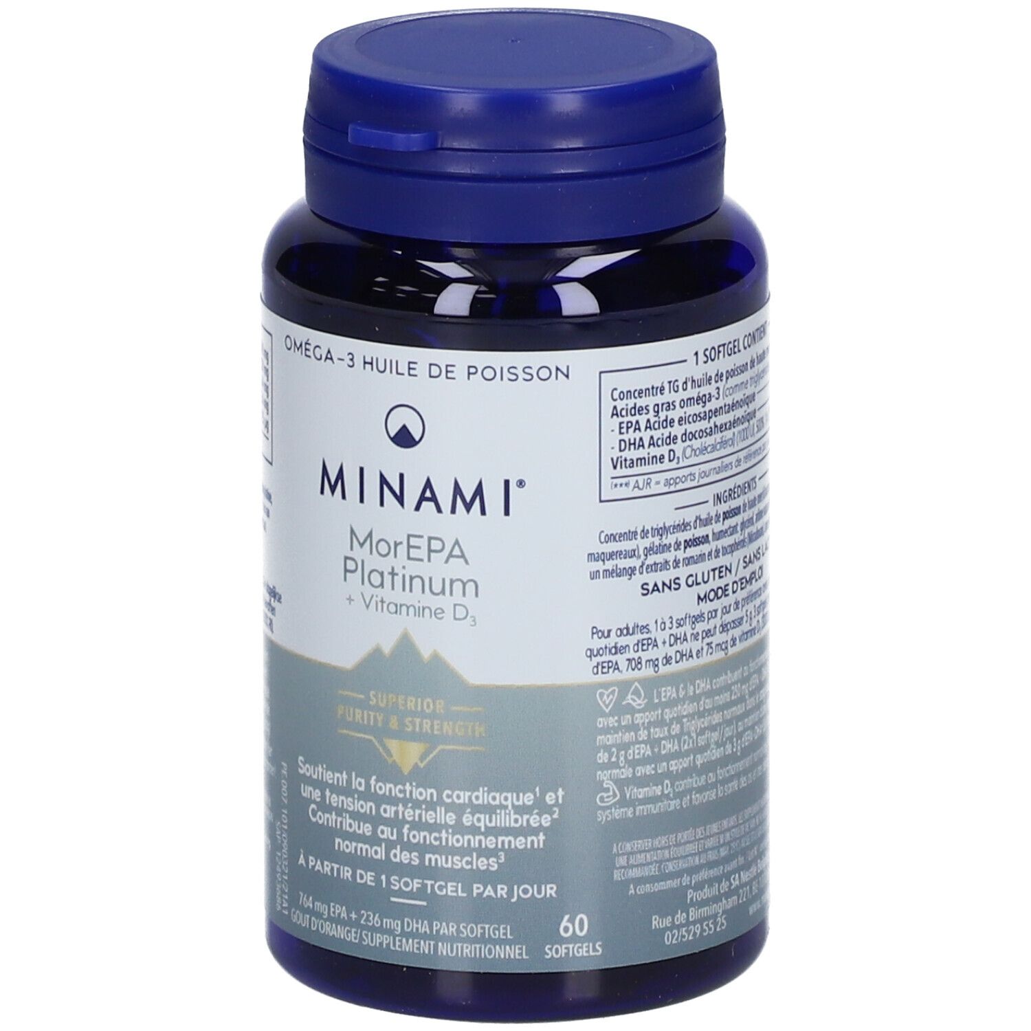 Minami® MorEPA Platinum + Vitamine D3