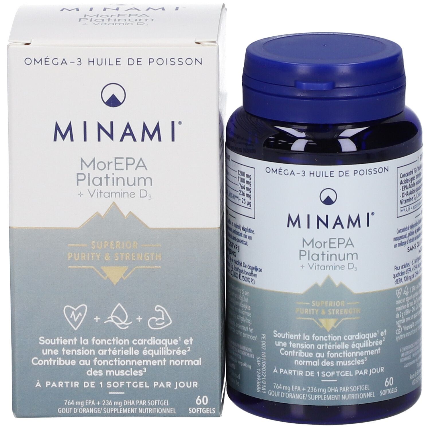 Minami® MorEPA Platinum + Vitamine D3