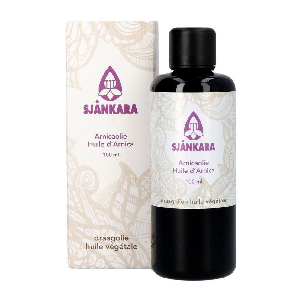 Flacon et emballage du produit. Flacon brun, bouchon noir. Emballage blanc avec logo.